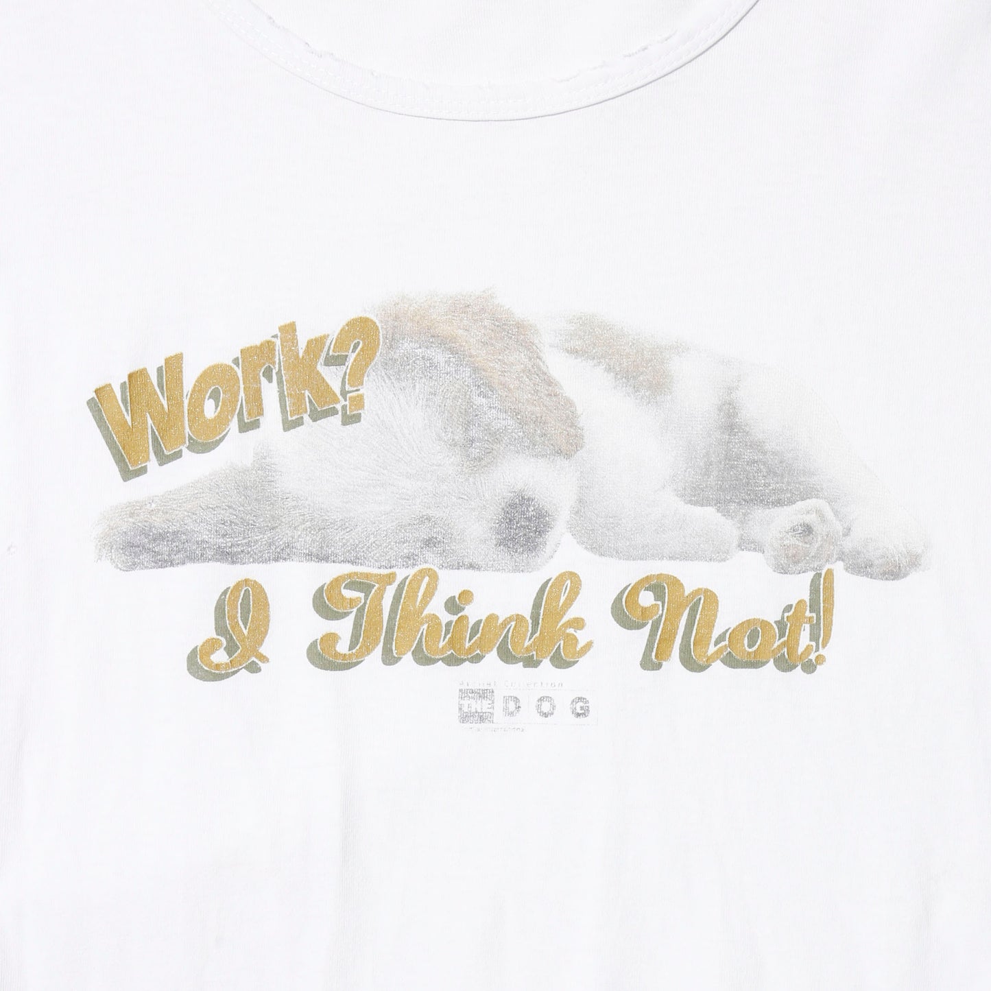vintage puppy broken t-shirt