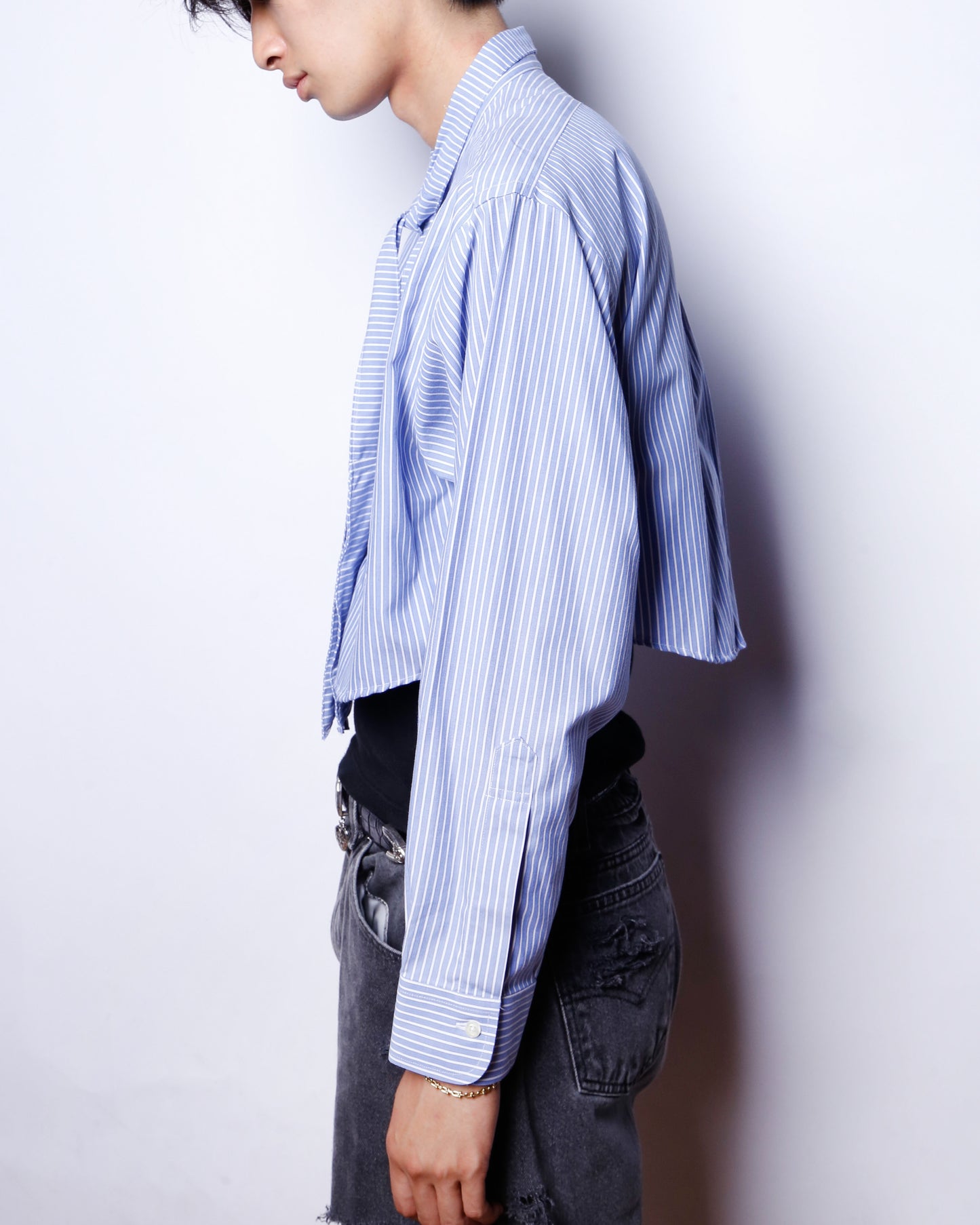 remake cropped bowtie shirt