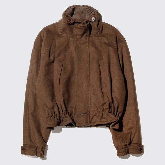 vintage cropped wool aviator jacket