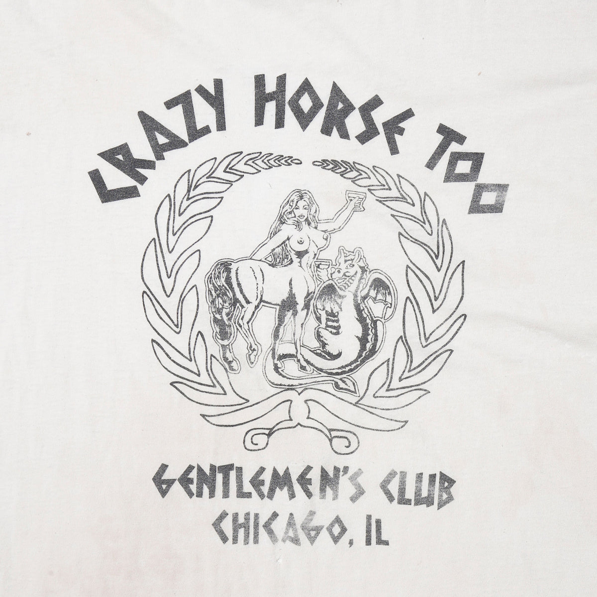 vintage 90's gentleman's club broken t-shirt