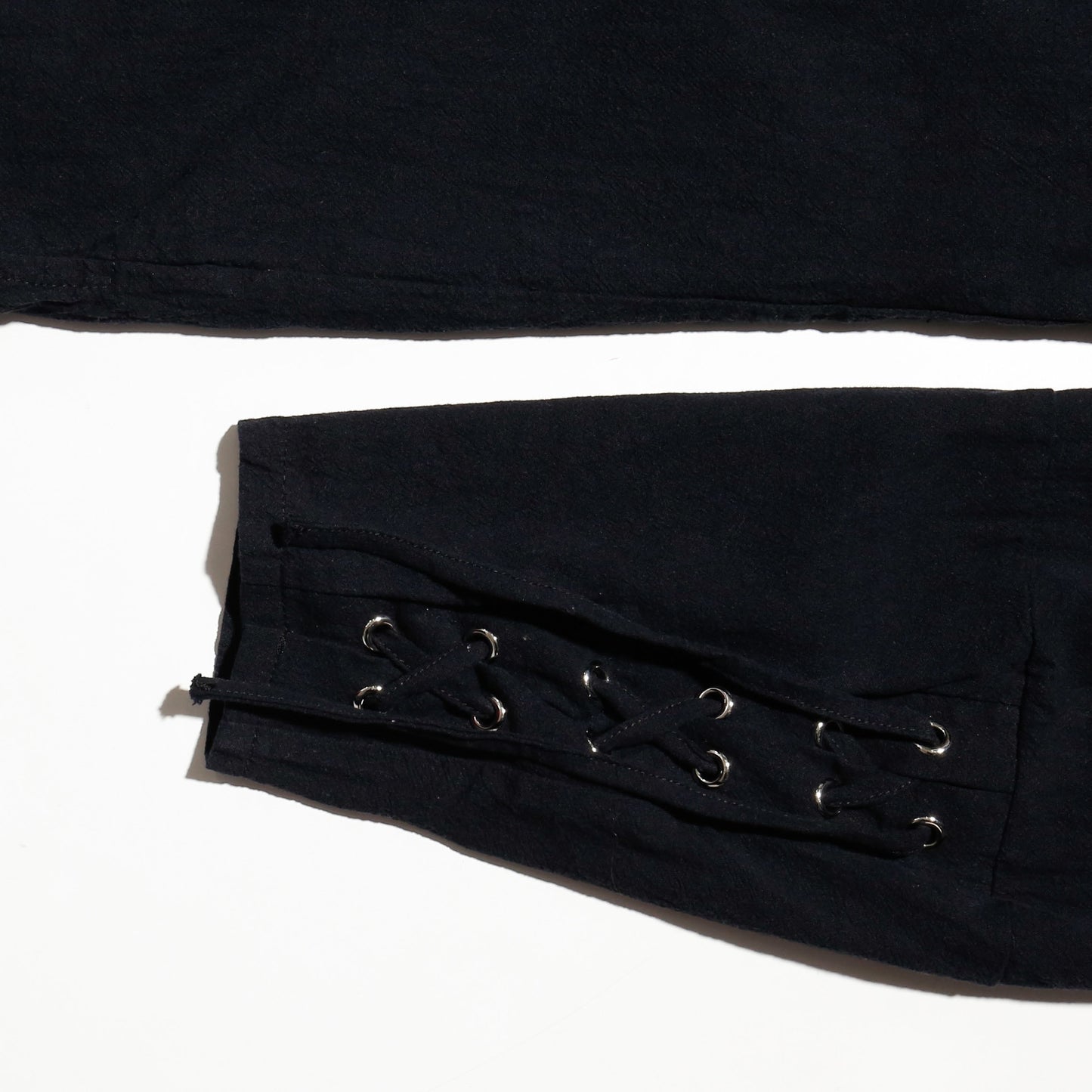 vintage lace up cotton pullover