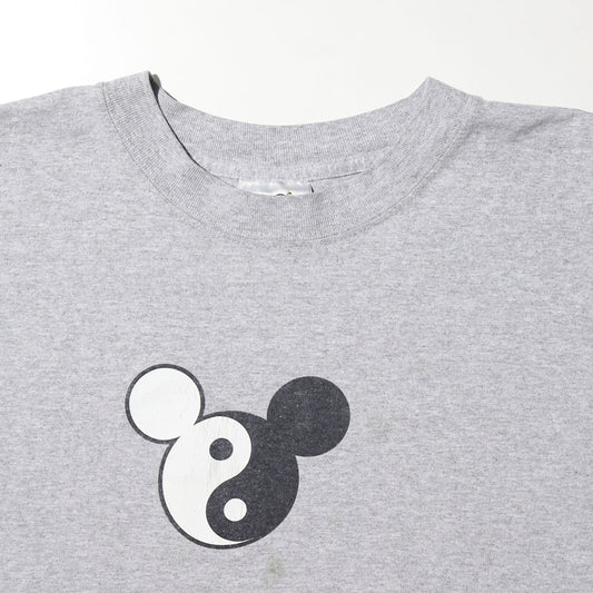 vintage 90’s disney yin-yang mickey t-shirt, *cut off