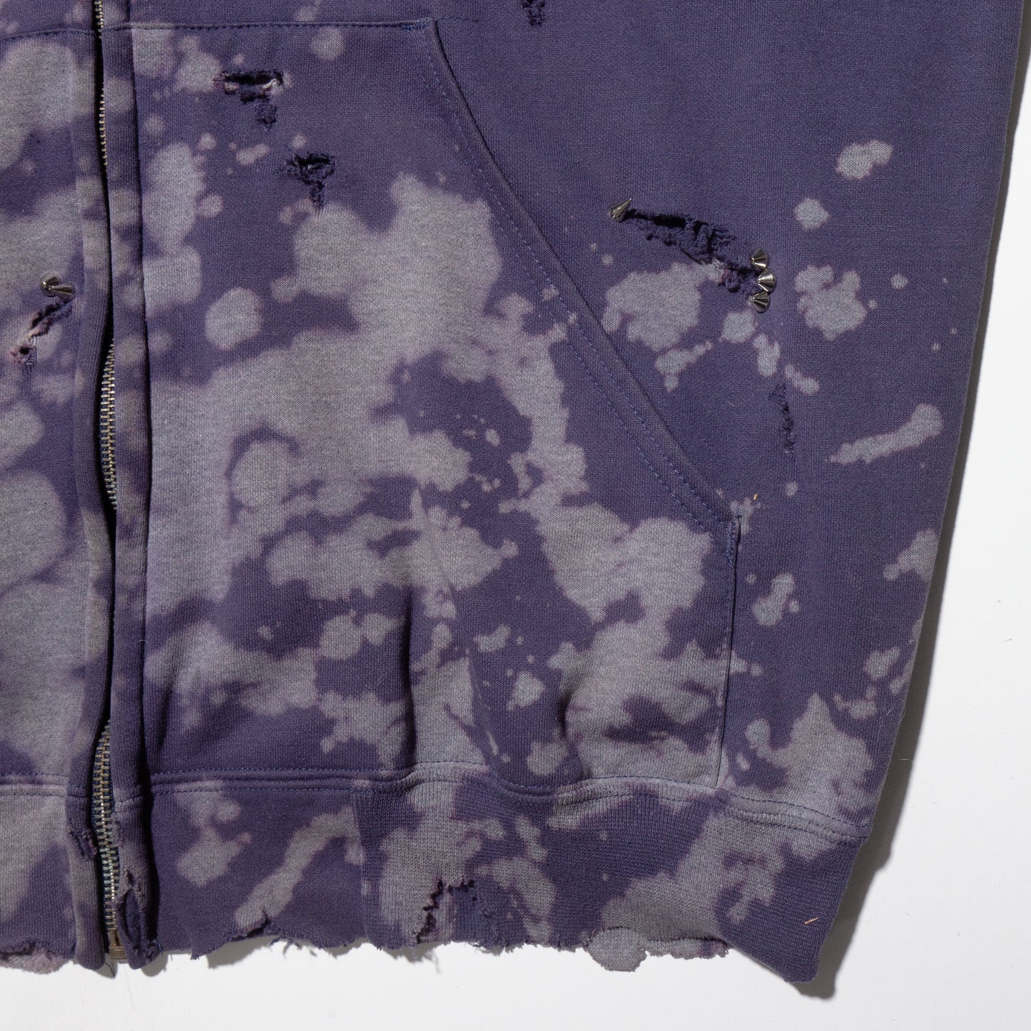 *one-off studs broken hoodie