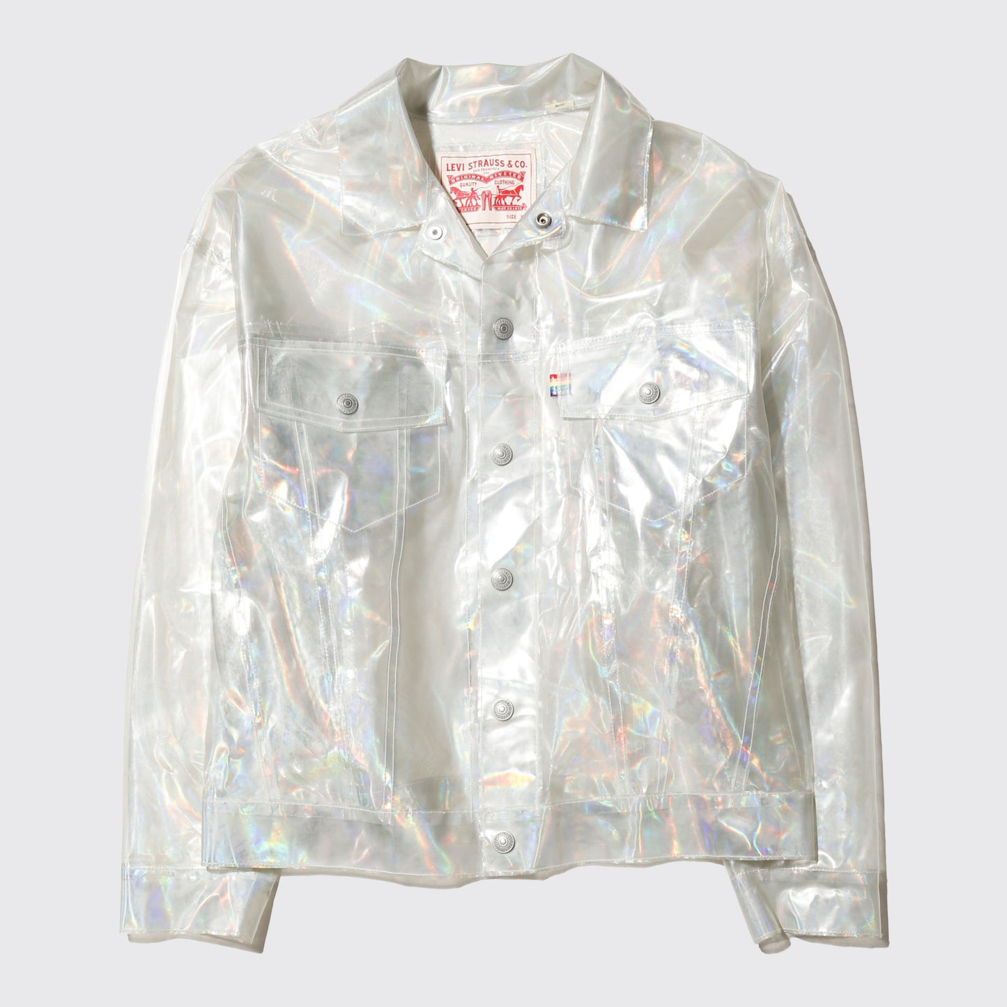 vintage levi's transparent trucker jacket