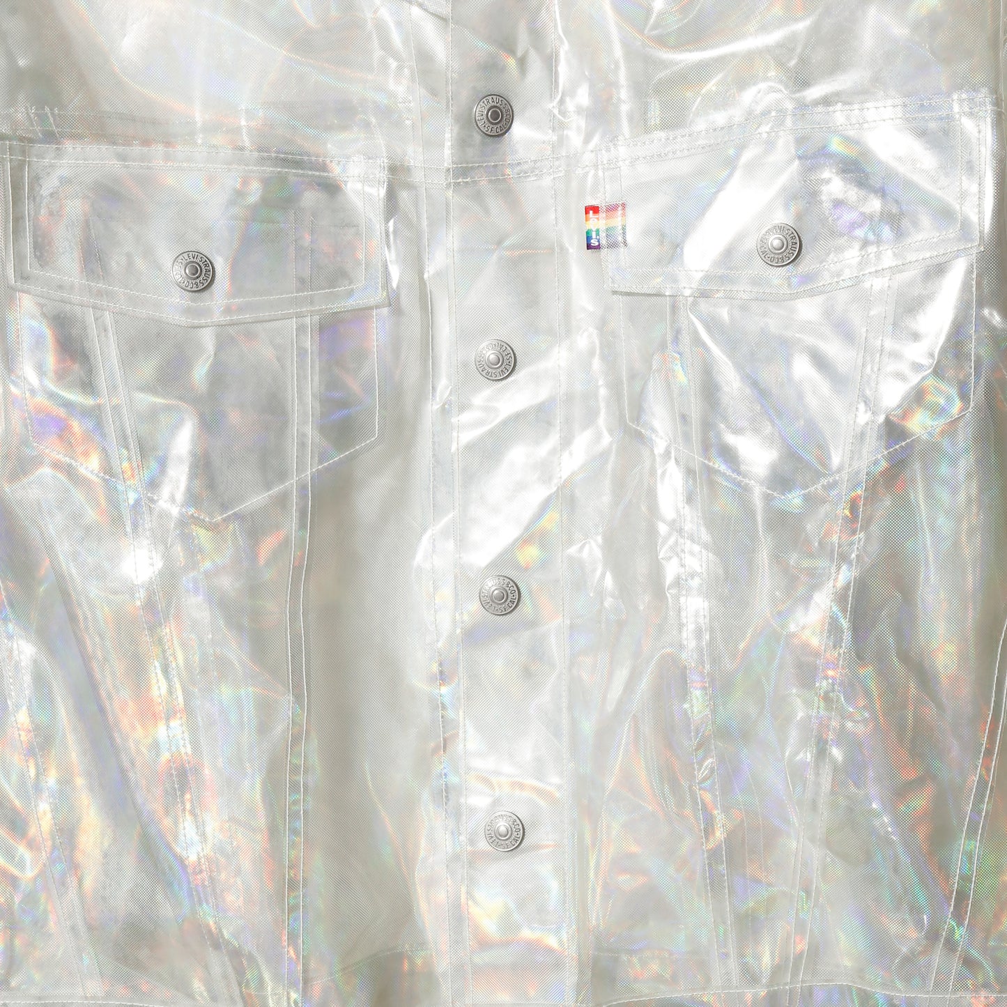vintage levi's transparent trucker jacket