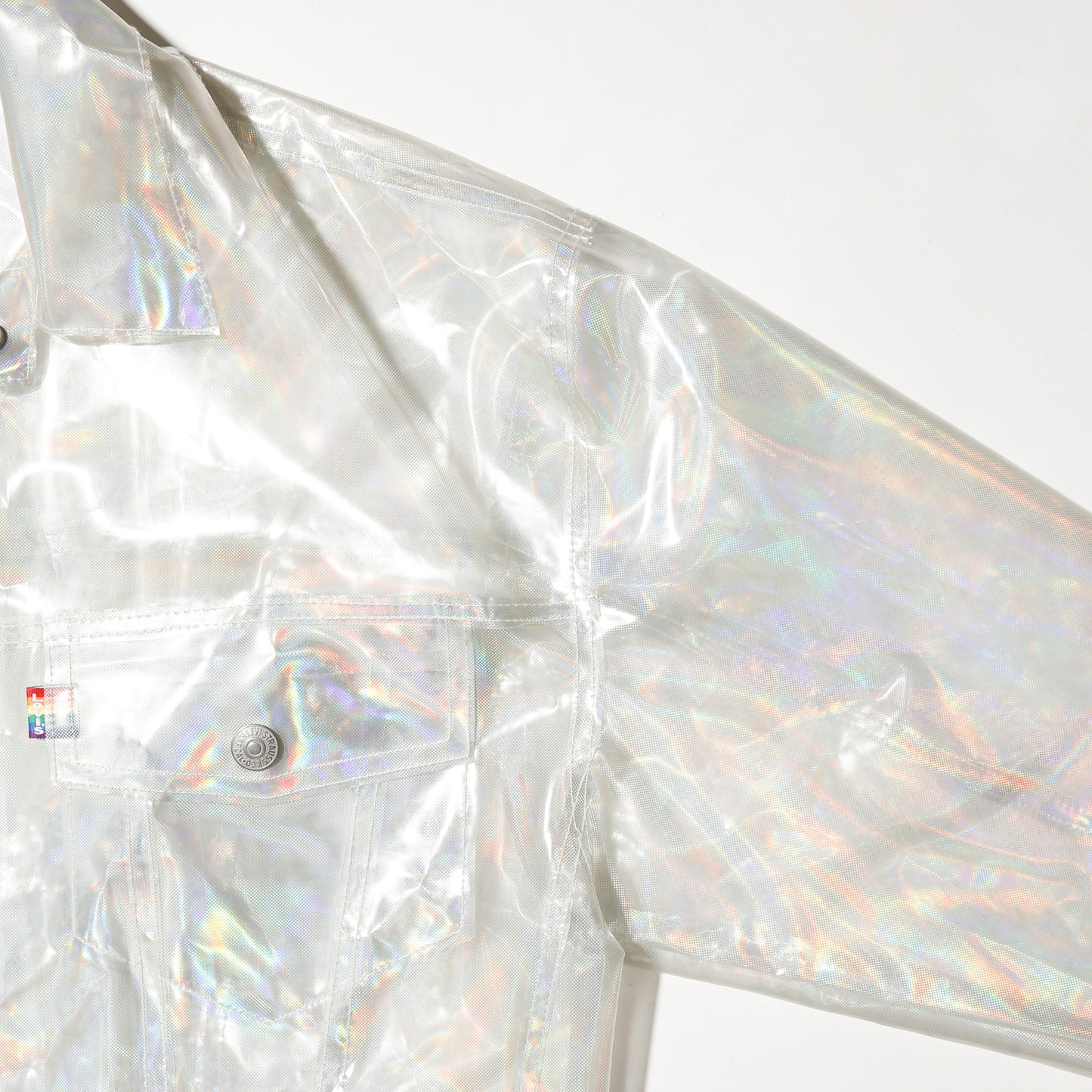 vintage levi's transparent trucker jacket