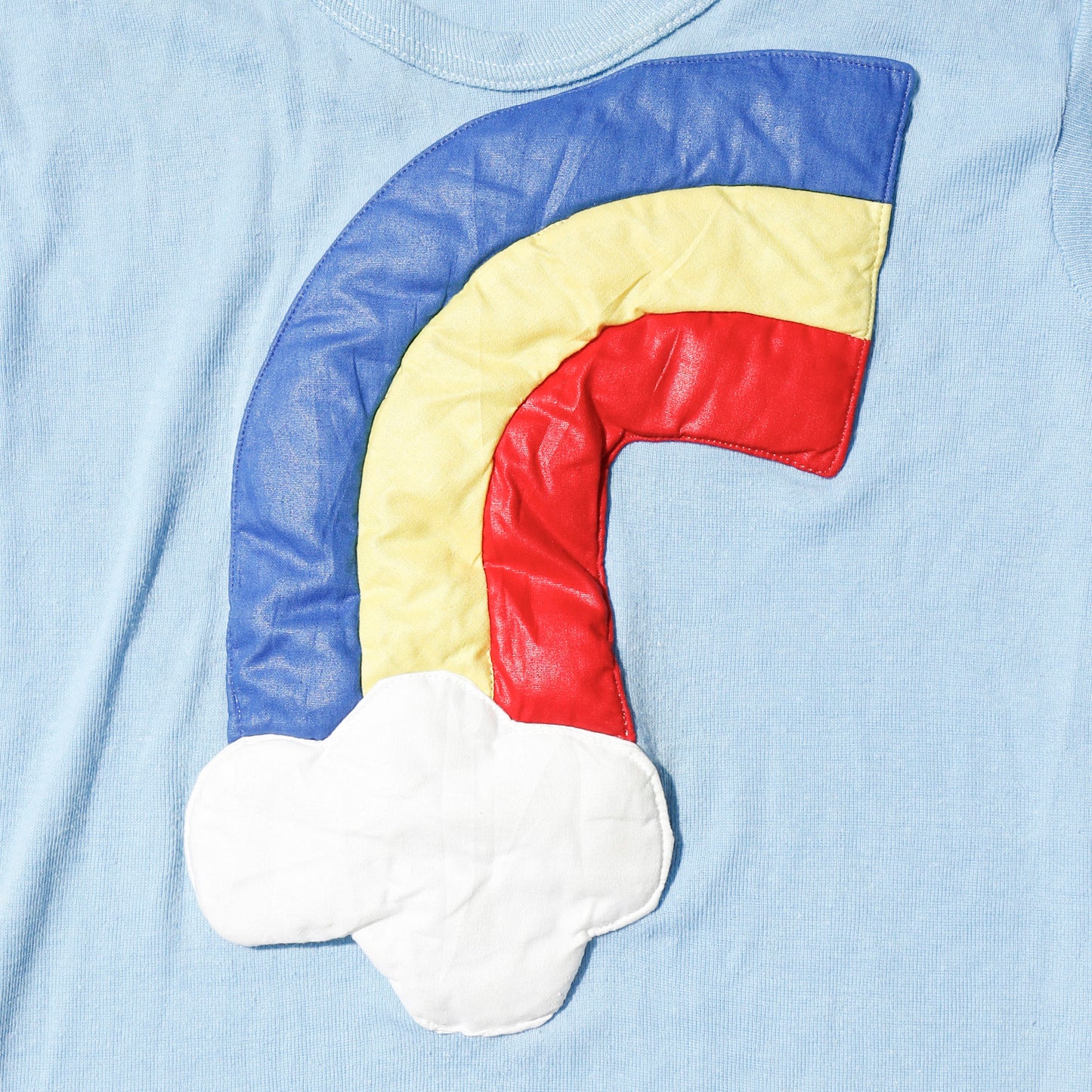 vintage 80's rainbow applique kids t-shirt