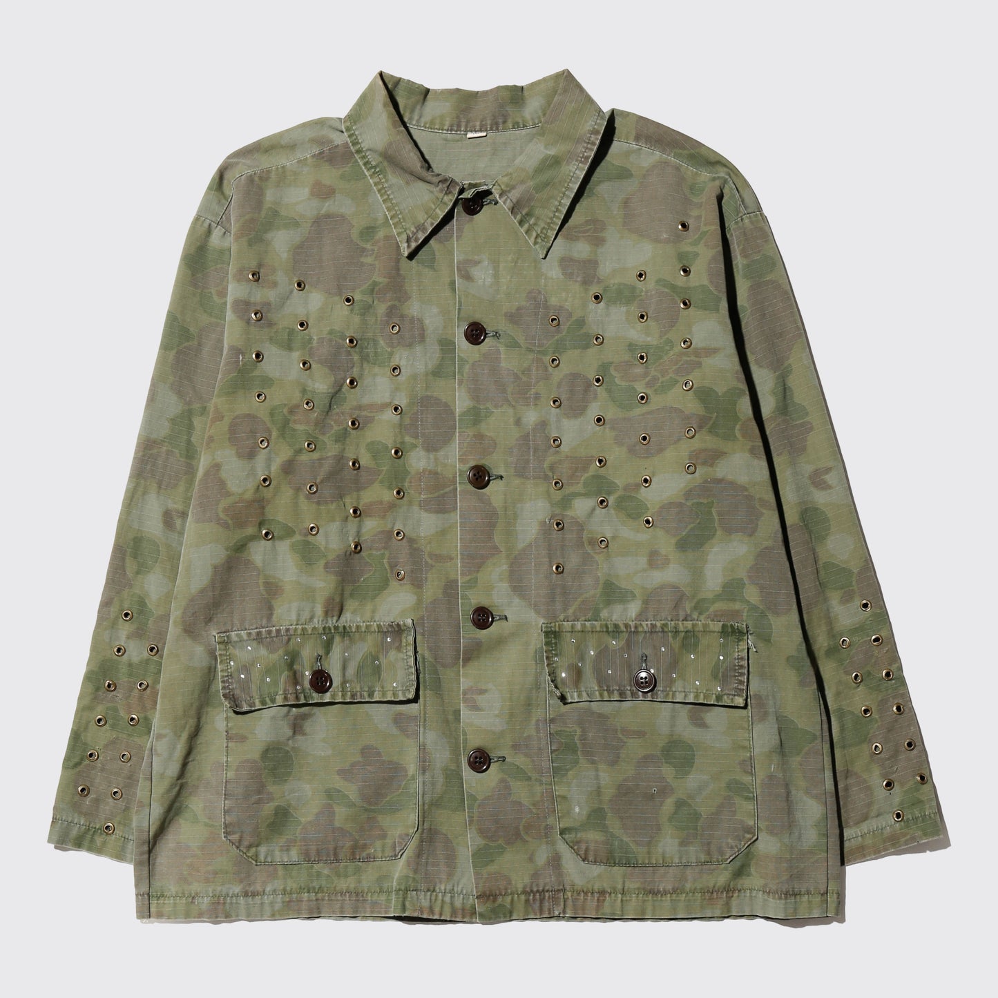 vintage eyelet/shinny cross boyscout jacket