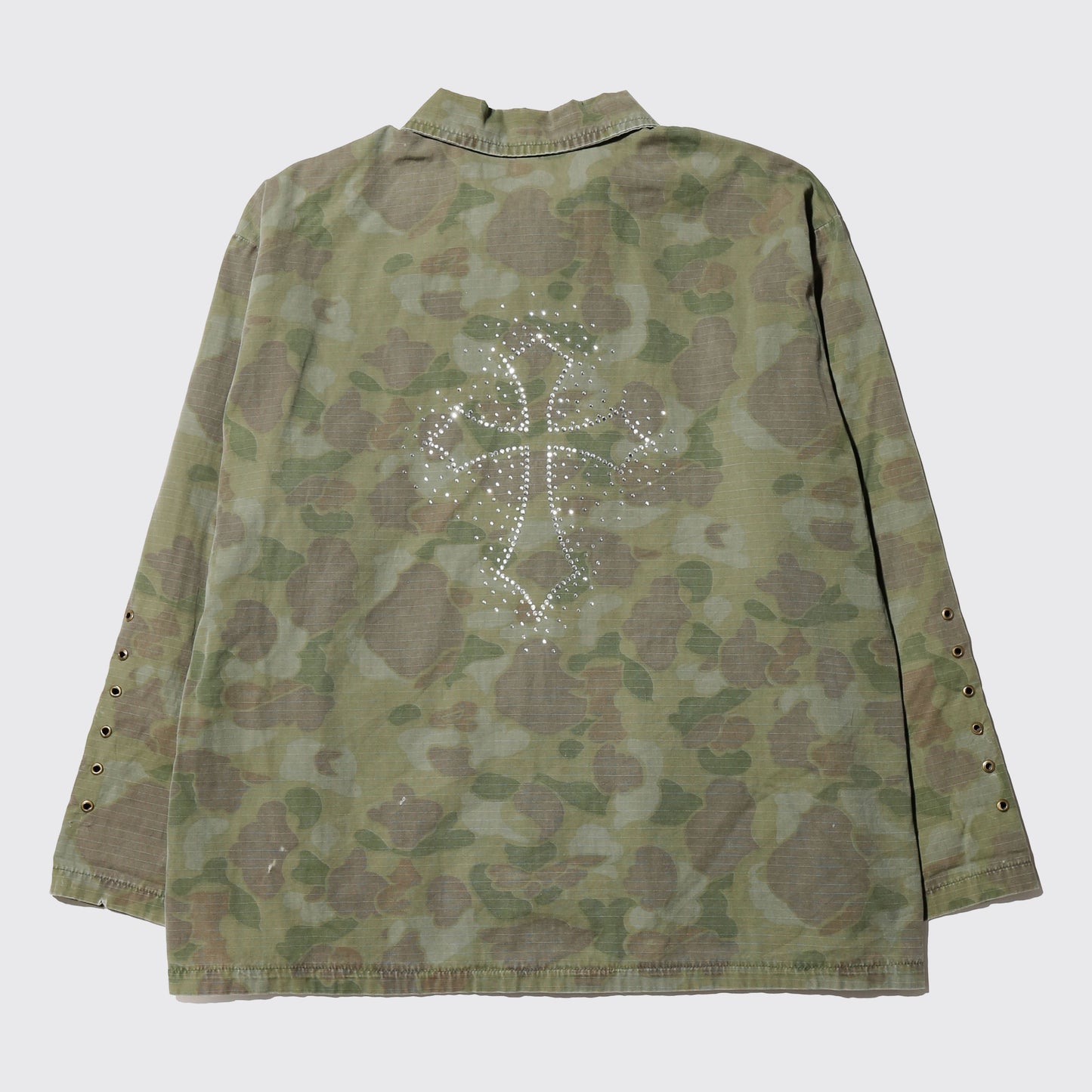 vintage eyelet/shinny cross boyscout jacket