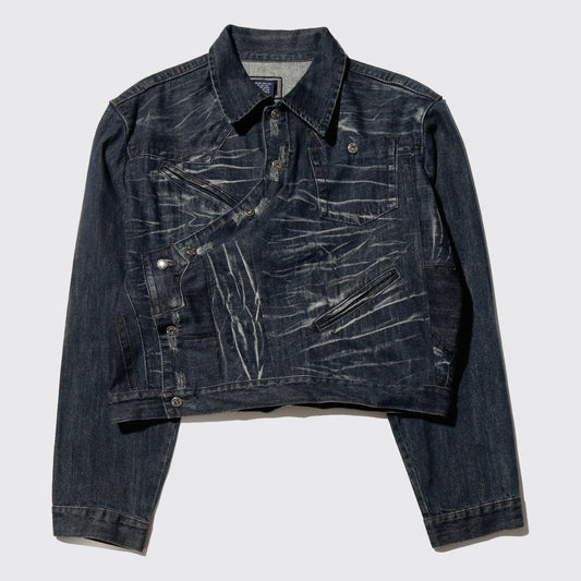 *one-off unbalance trucker jacket