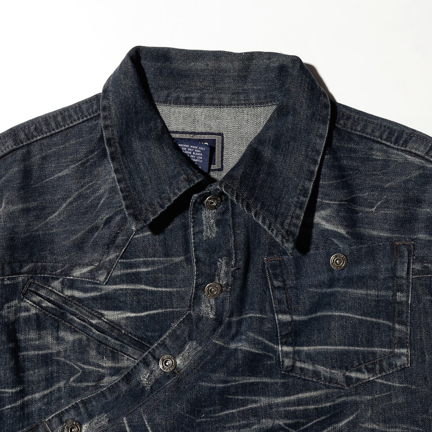 *one-off unbalance trucker jacket