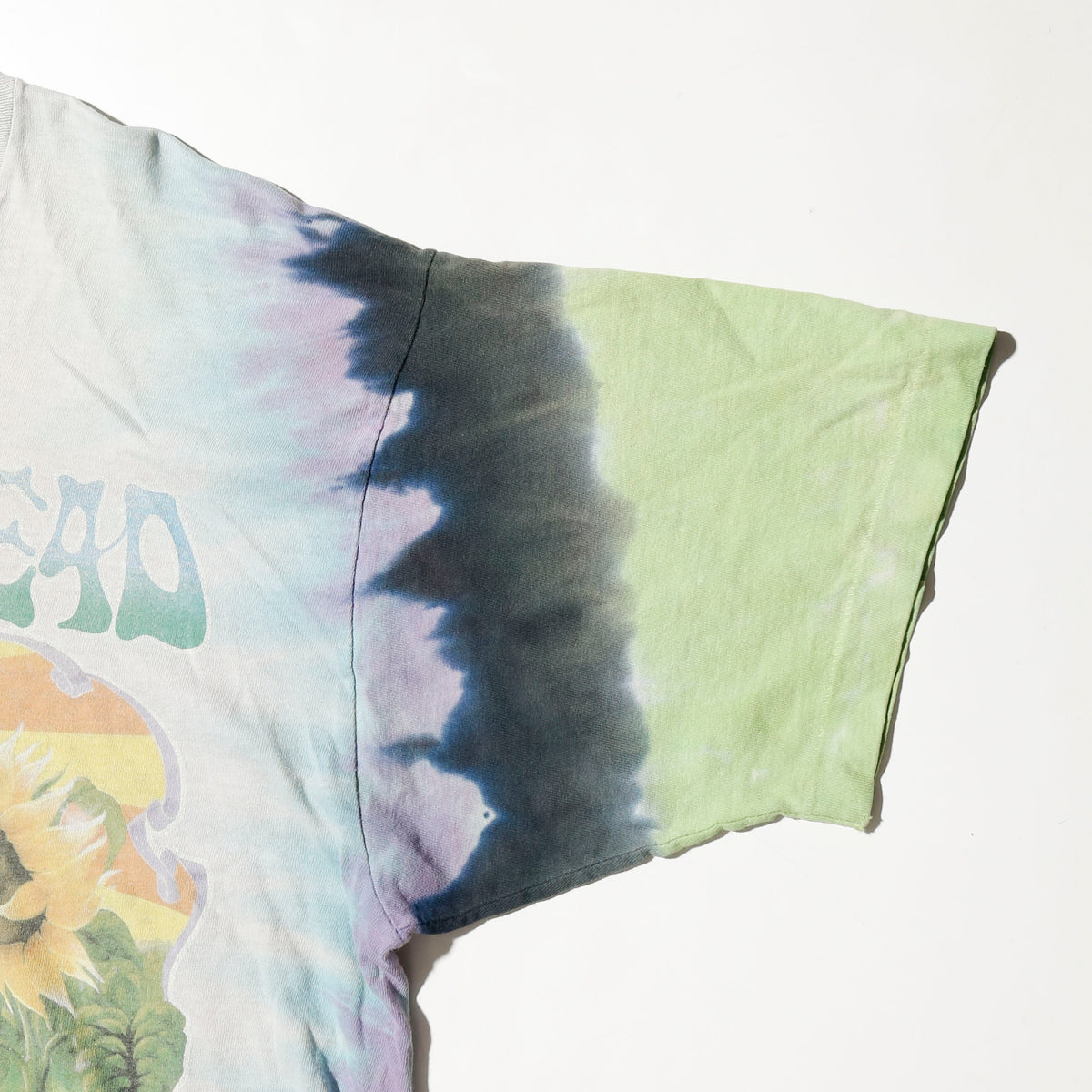 vintage 1995's Grateful Dead sunflower t-shirt, body-liquid blue