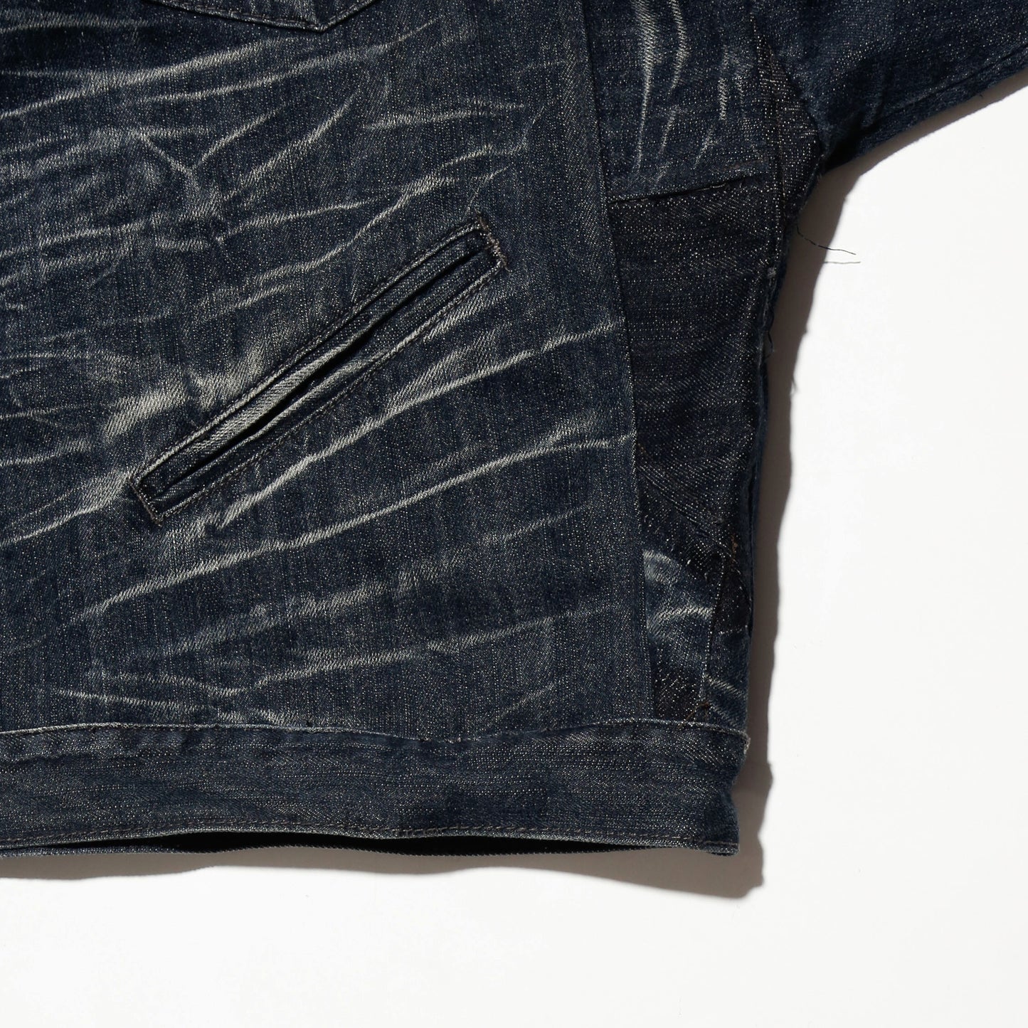 *one-off unbalance trucker jacket