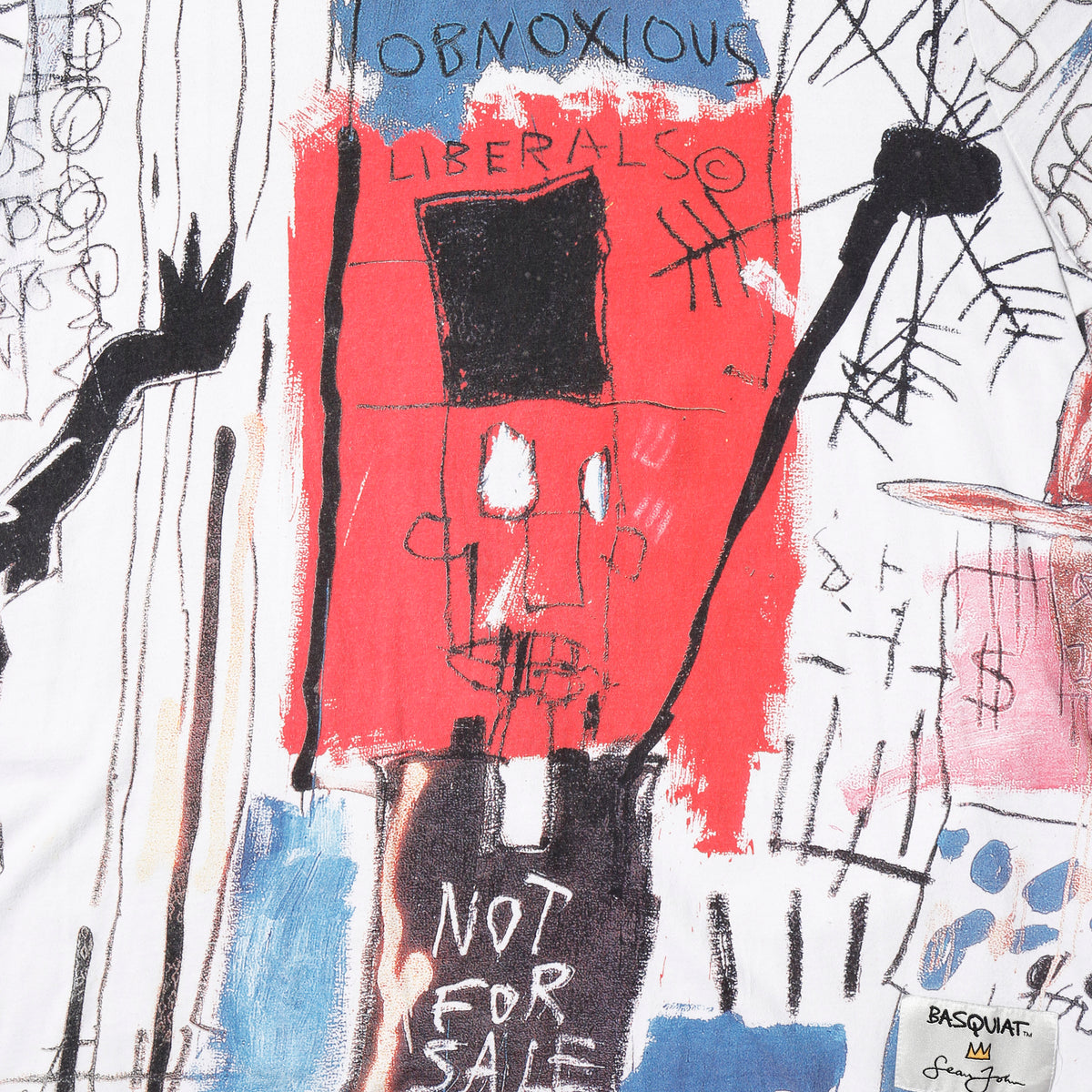 vintage sean john x jean-michel basquiat all-over print t-shirt