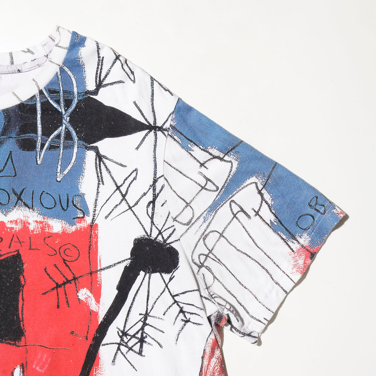 vintage sean john x jean-michel basquiat all-over print t-shirt