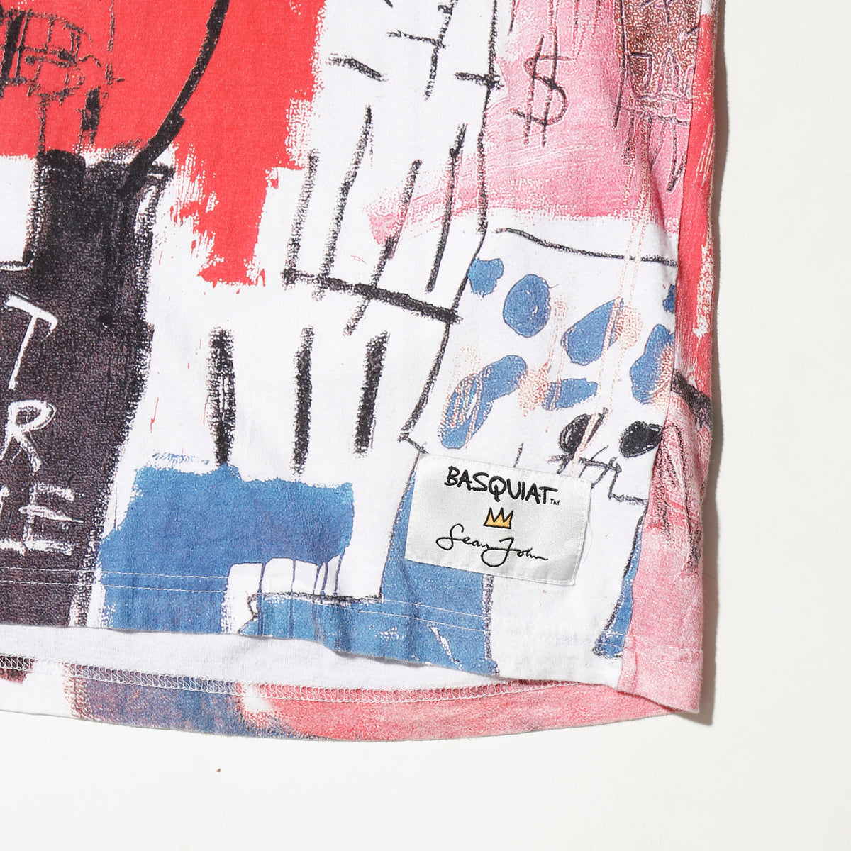 vintage sean john x jean-michel basquiat all-over print t-shirt