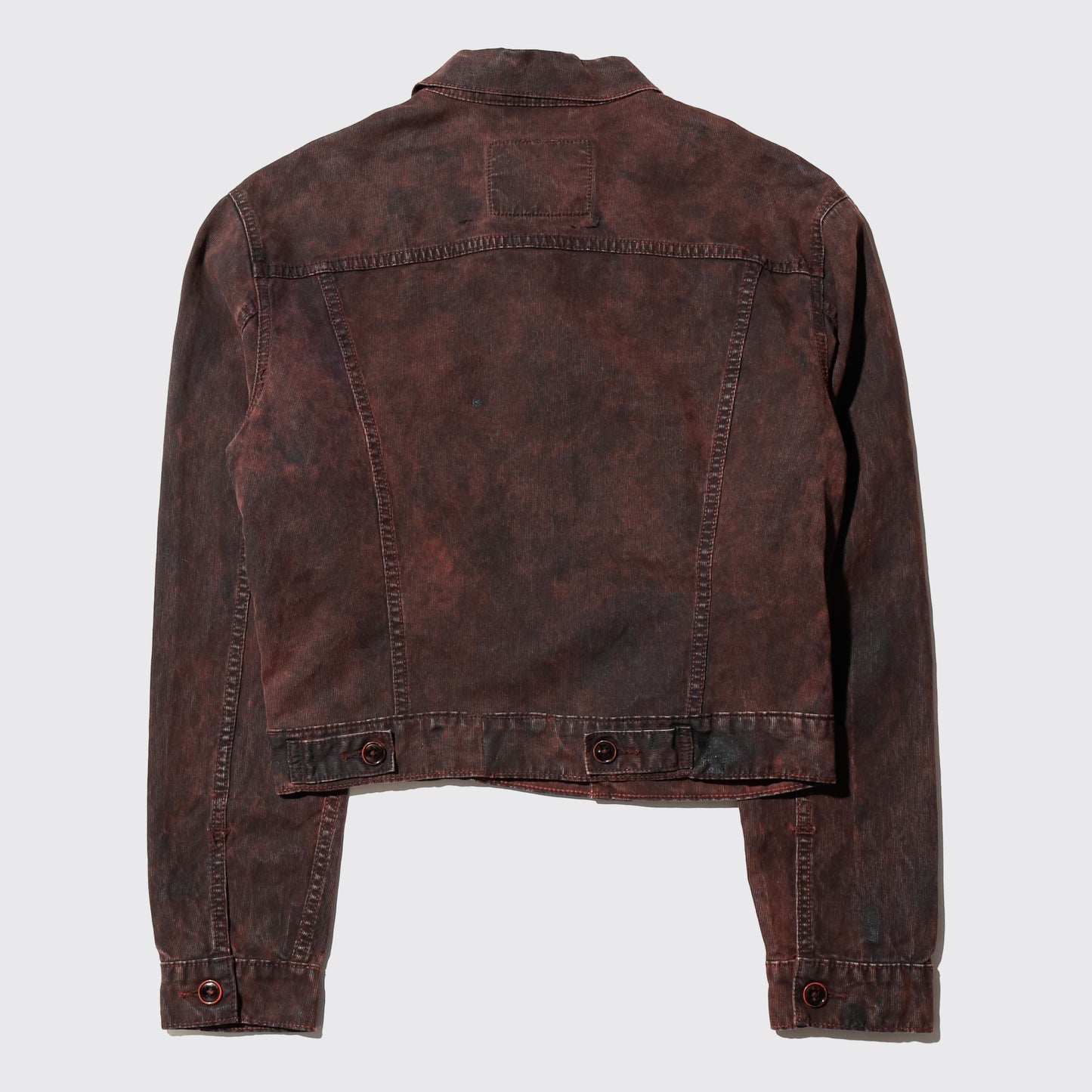 *one-off acid unbalance trucker jacket