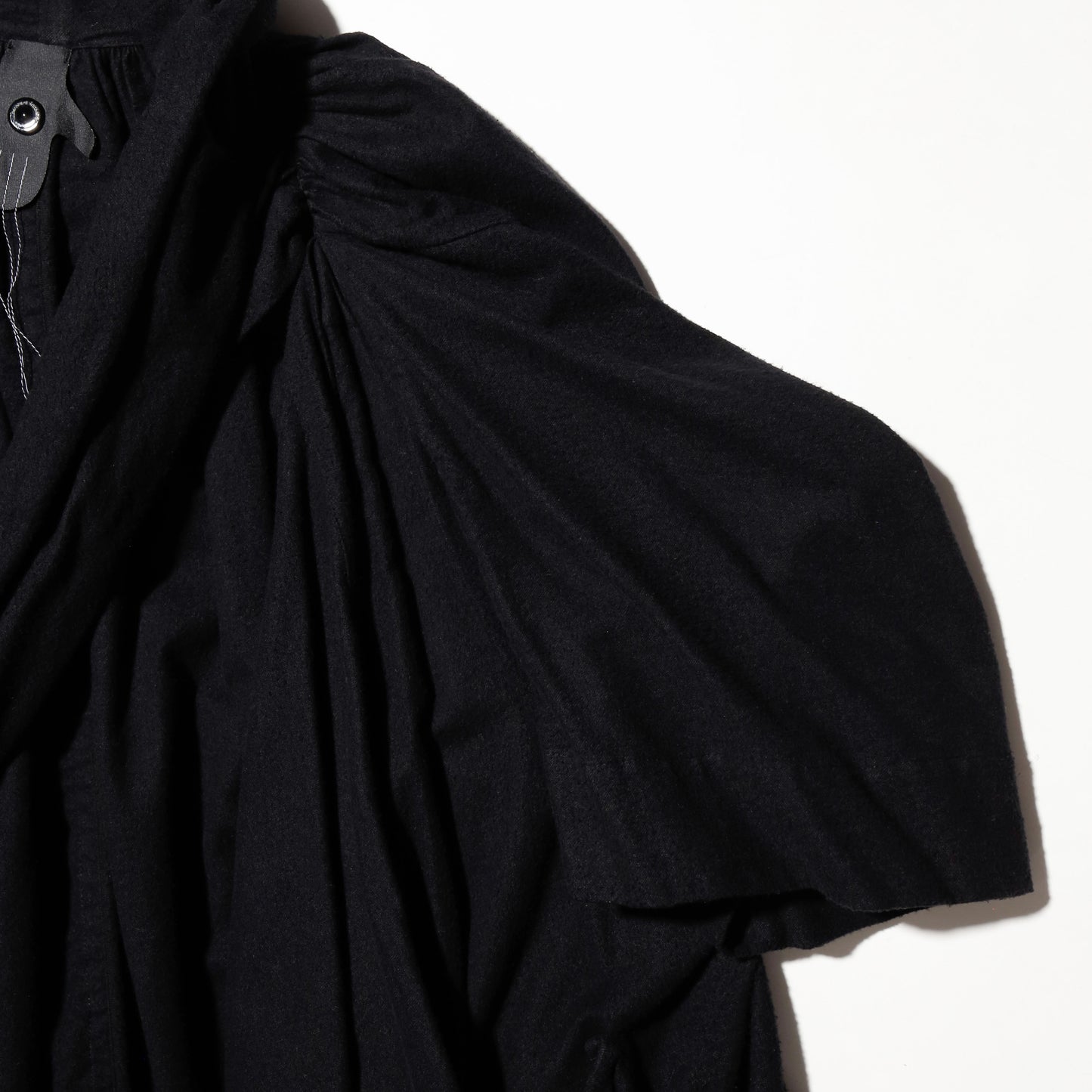 vintage bernhard willhelm drape cotton h/s coat