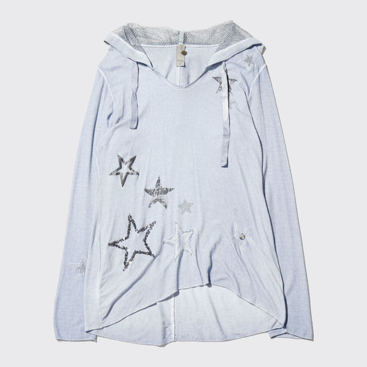 vintage crystal star hoodie
