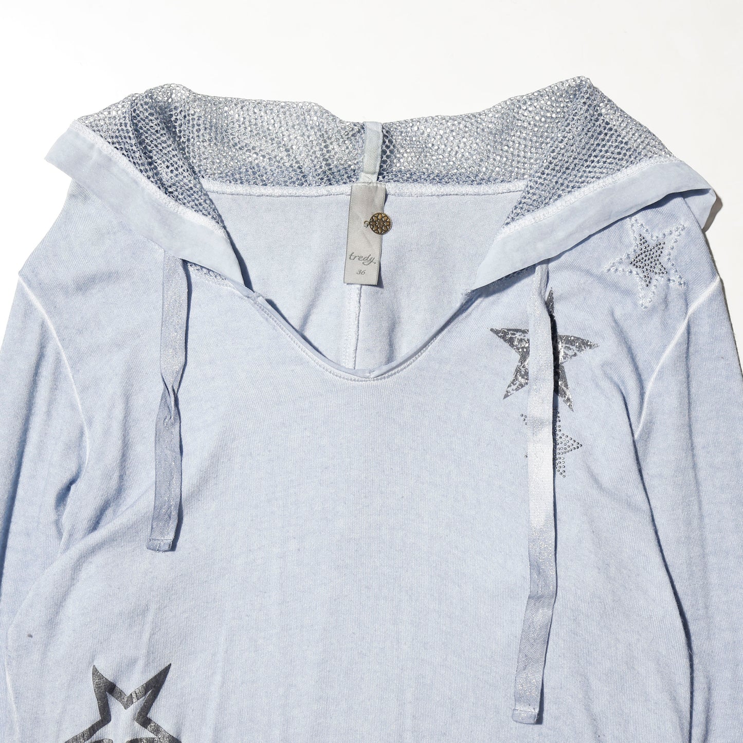 vintage crystal star hoodie
