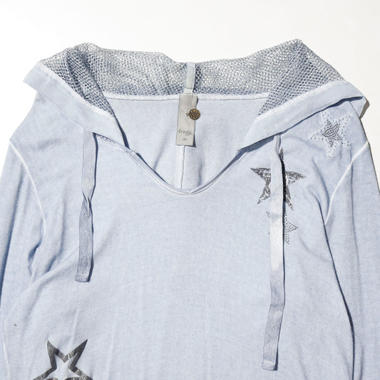 vintage crystal star hoodie