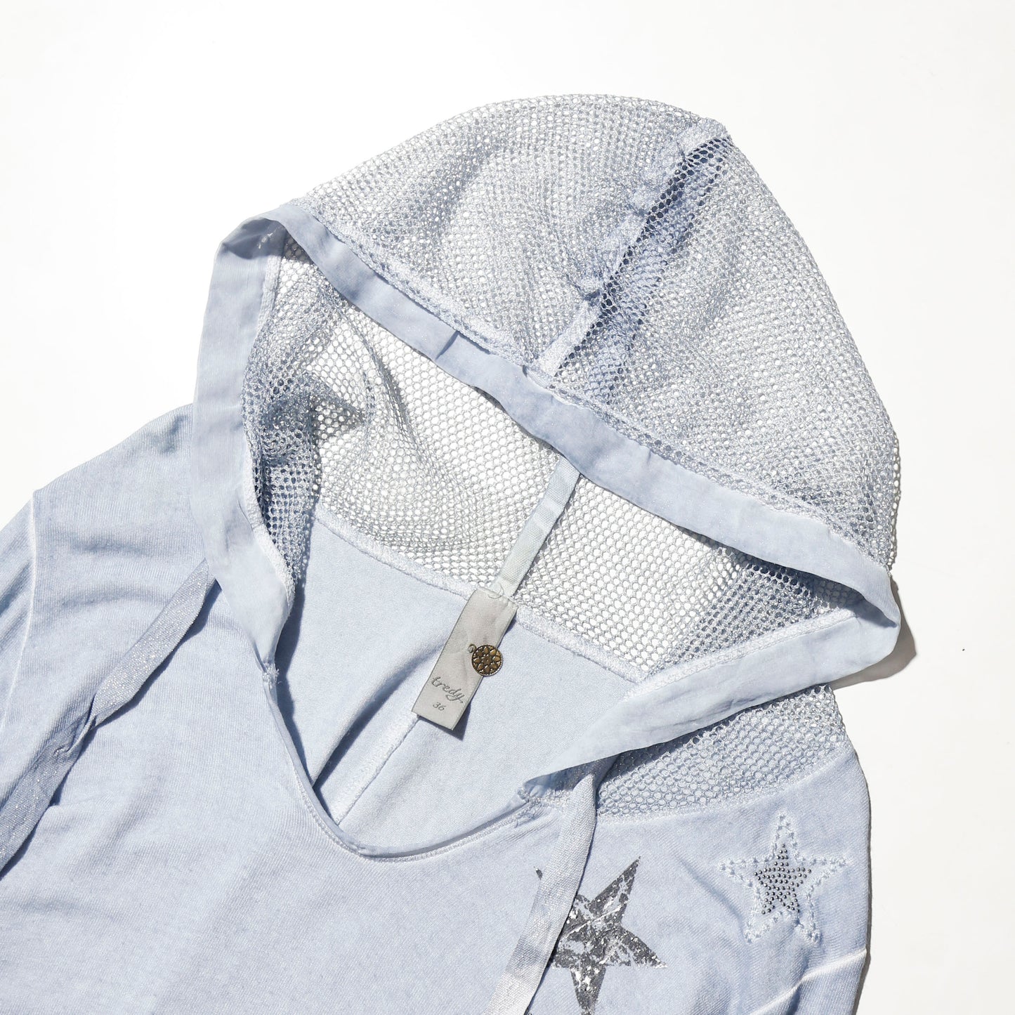vintage crystal star hoodie