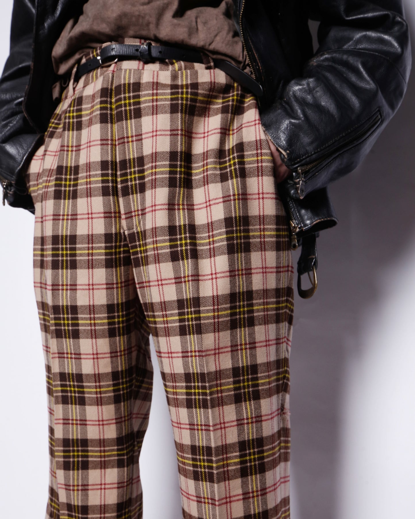 vintage 70's hubbard nova check wide slacks