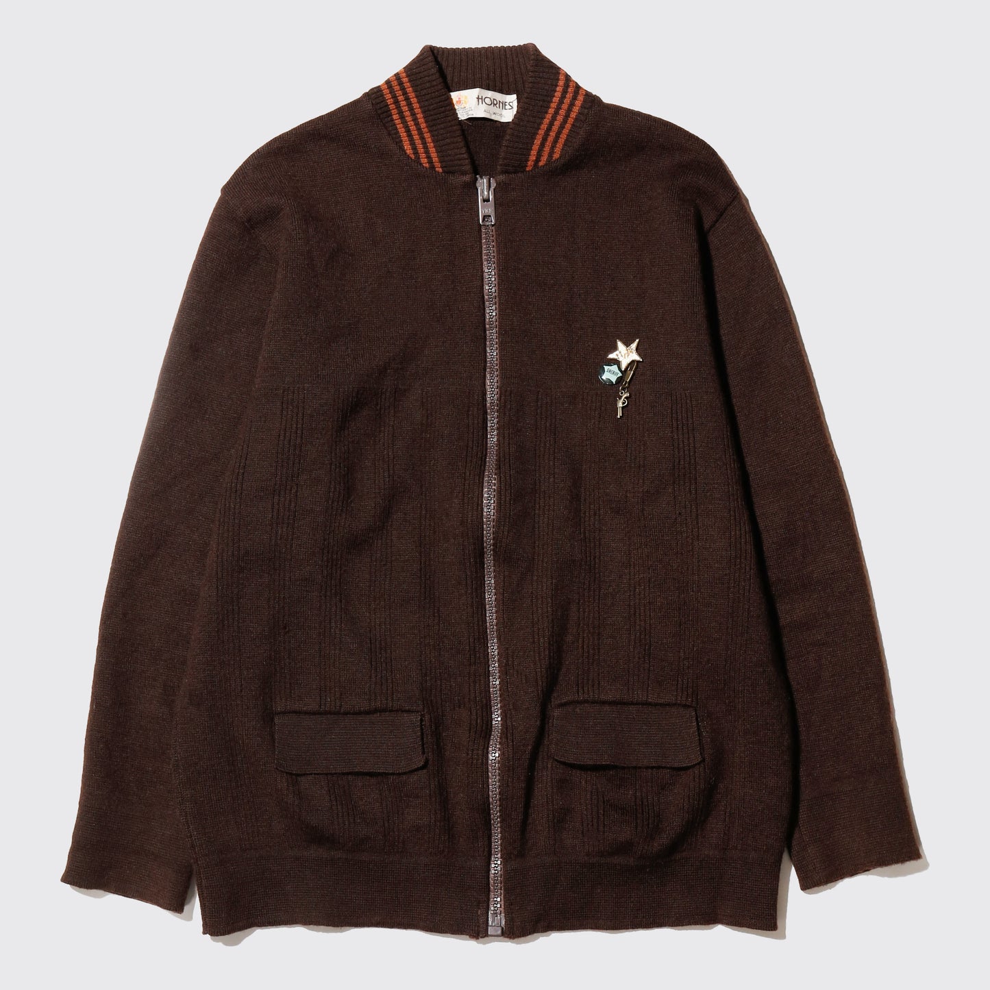 vintage custom varsity knit jacket