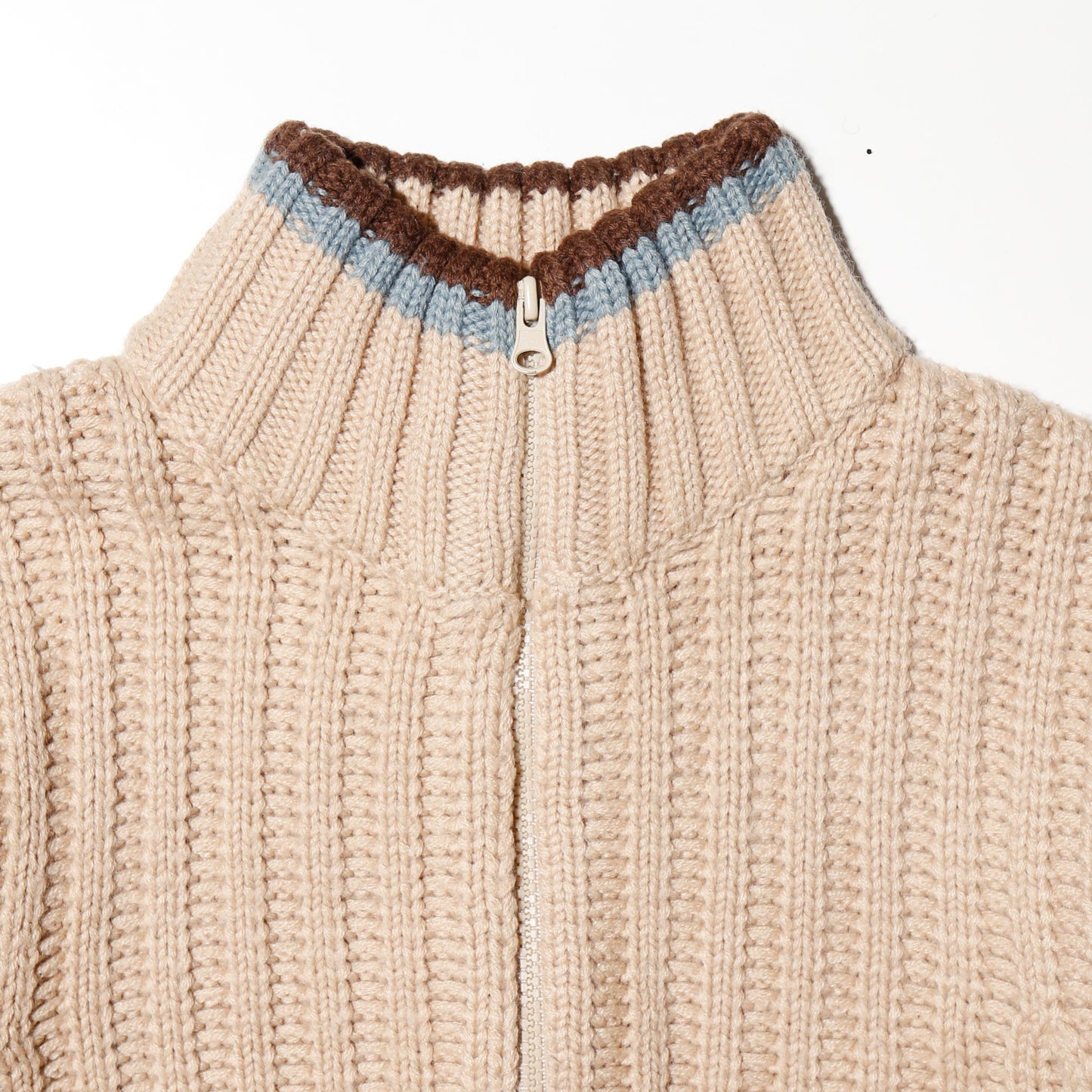 vintage custom ribbed knit jacket