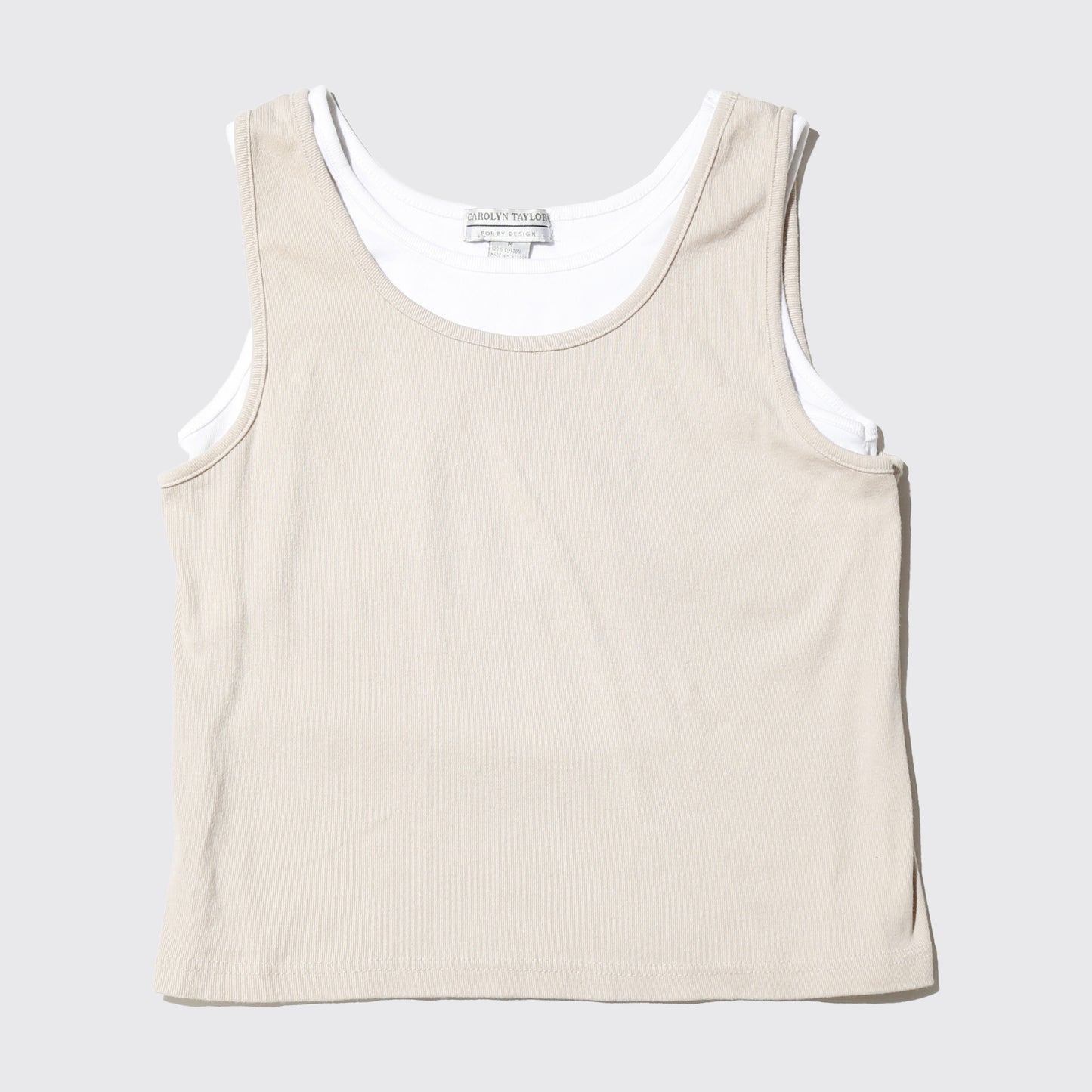 vintage layered tank top