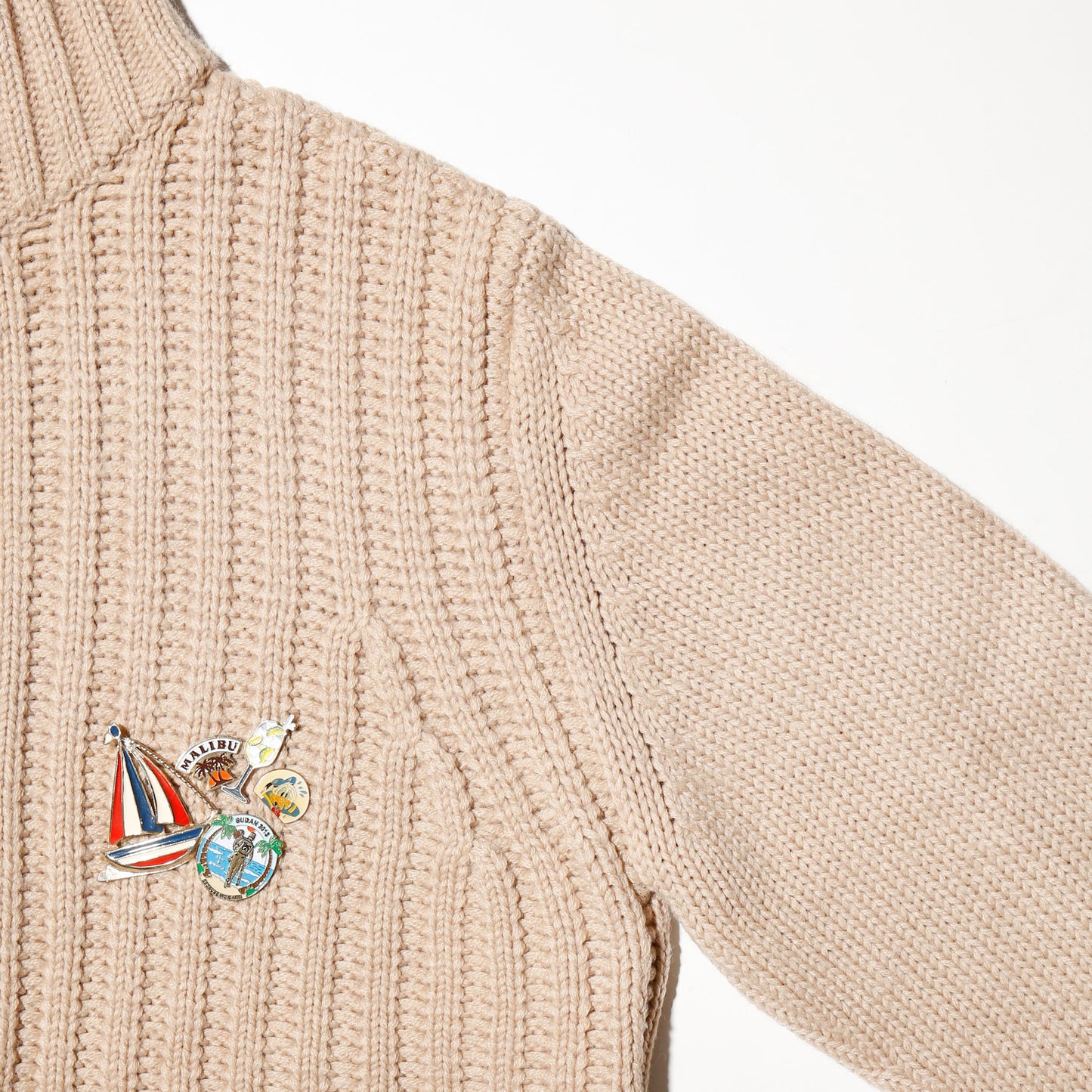 vintage custom ribbed knit jacket