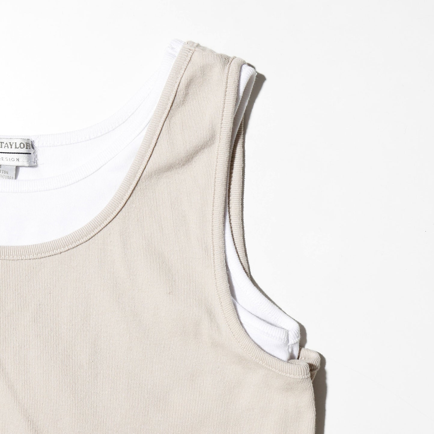 vintage layered tank top