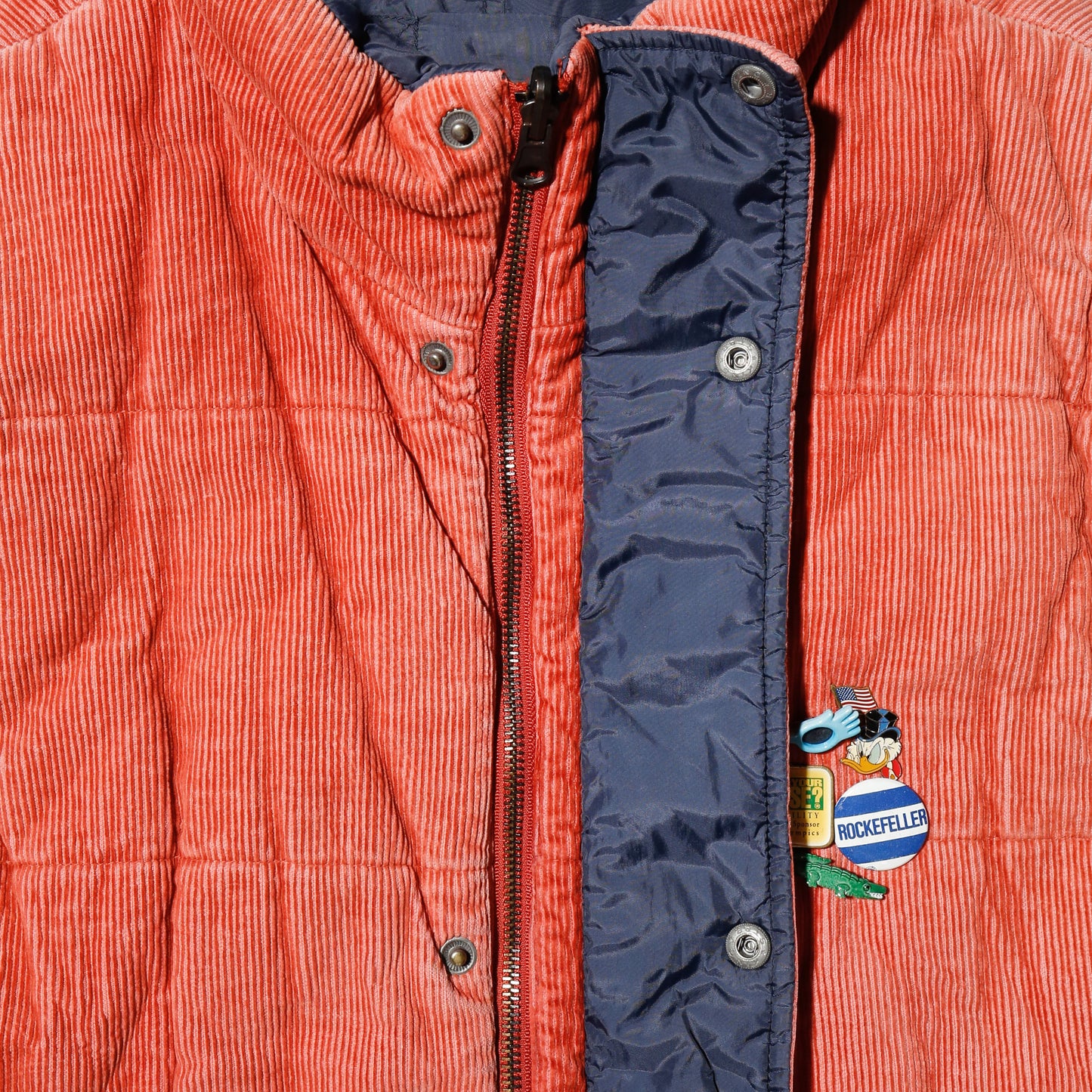 vintage reversible custom padded vest