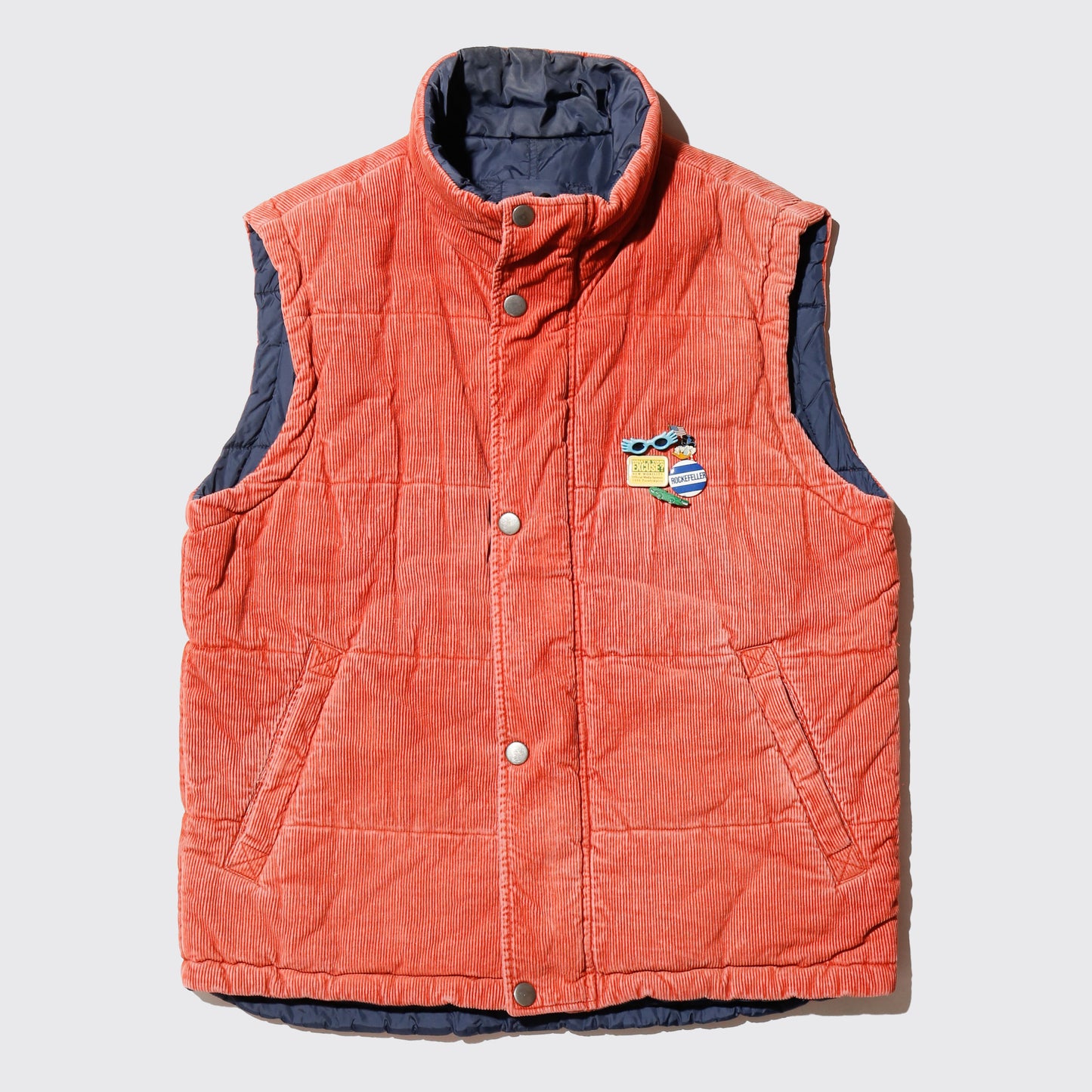 vintage reversible custom padded vest