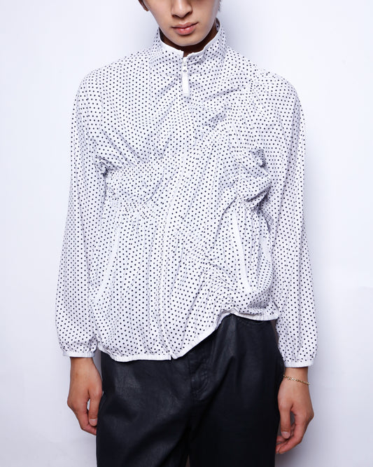 remake irregular gathering dots track jacket