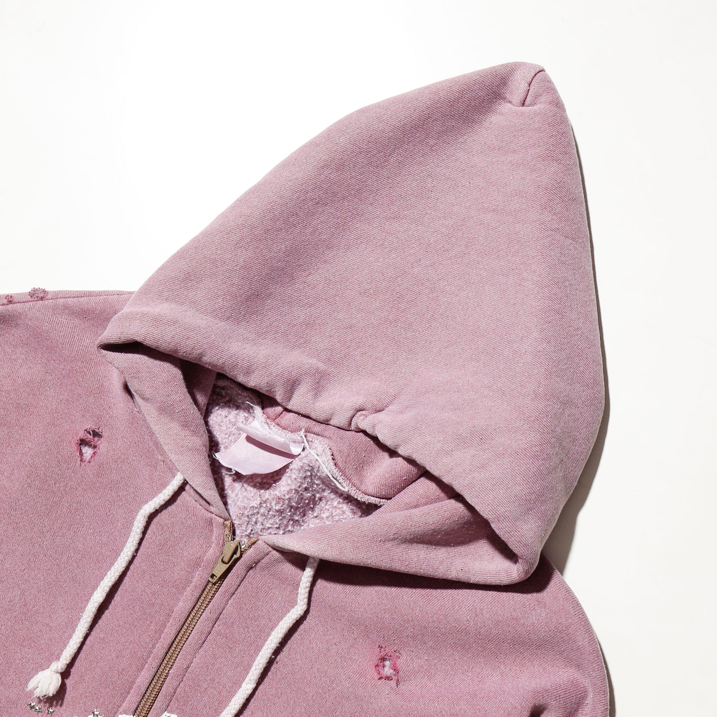 *one-off "making bacon" hand screen broken hoodie