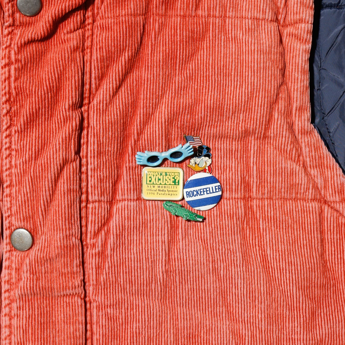 vintage reversible custom padded vest