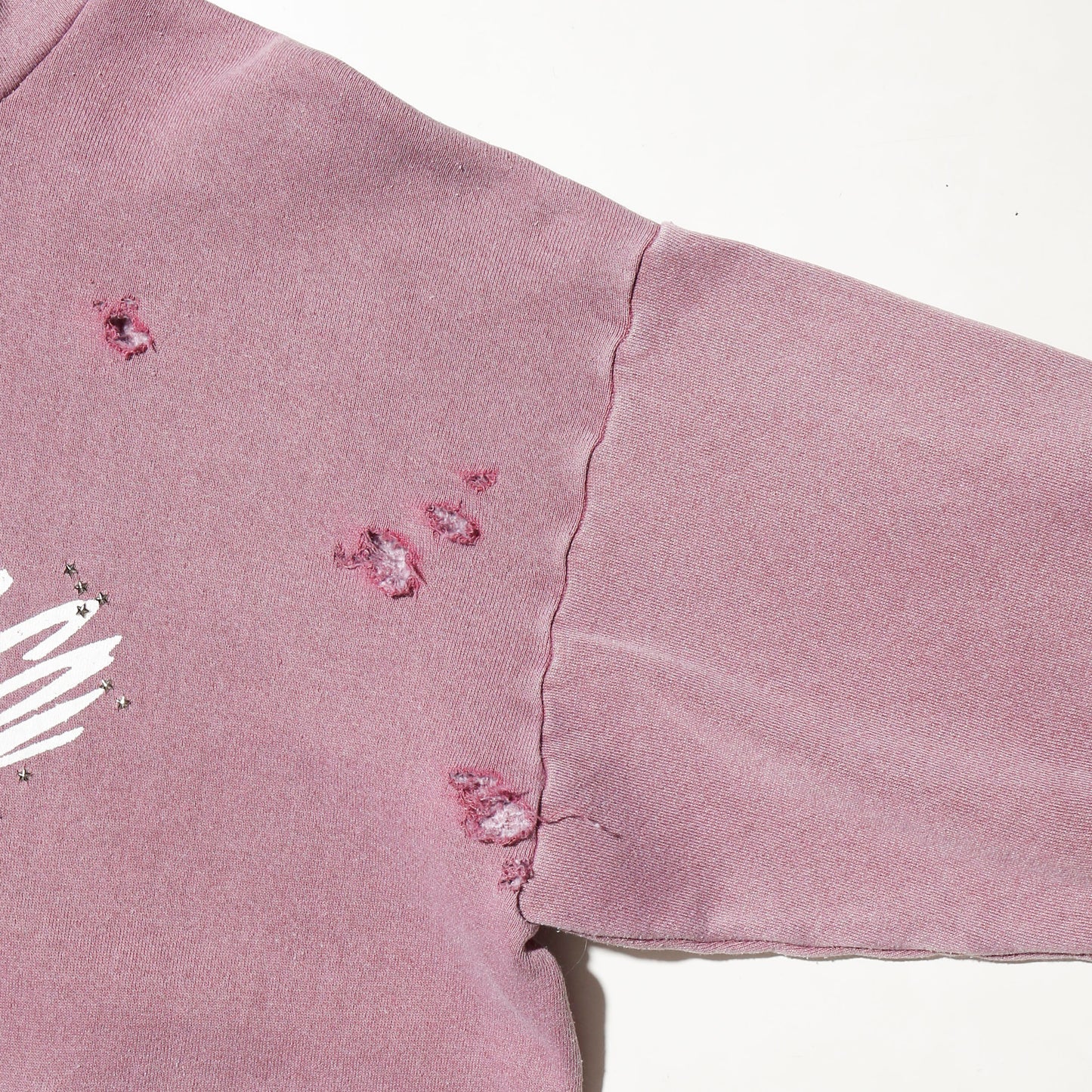 *one-off "making bacon" hand screen broken hoodie