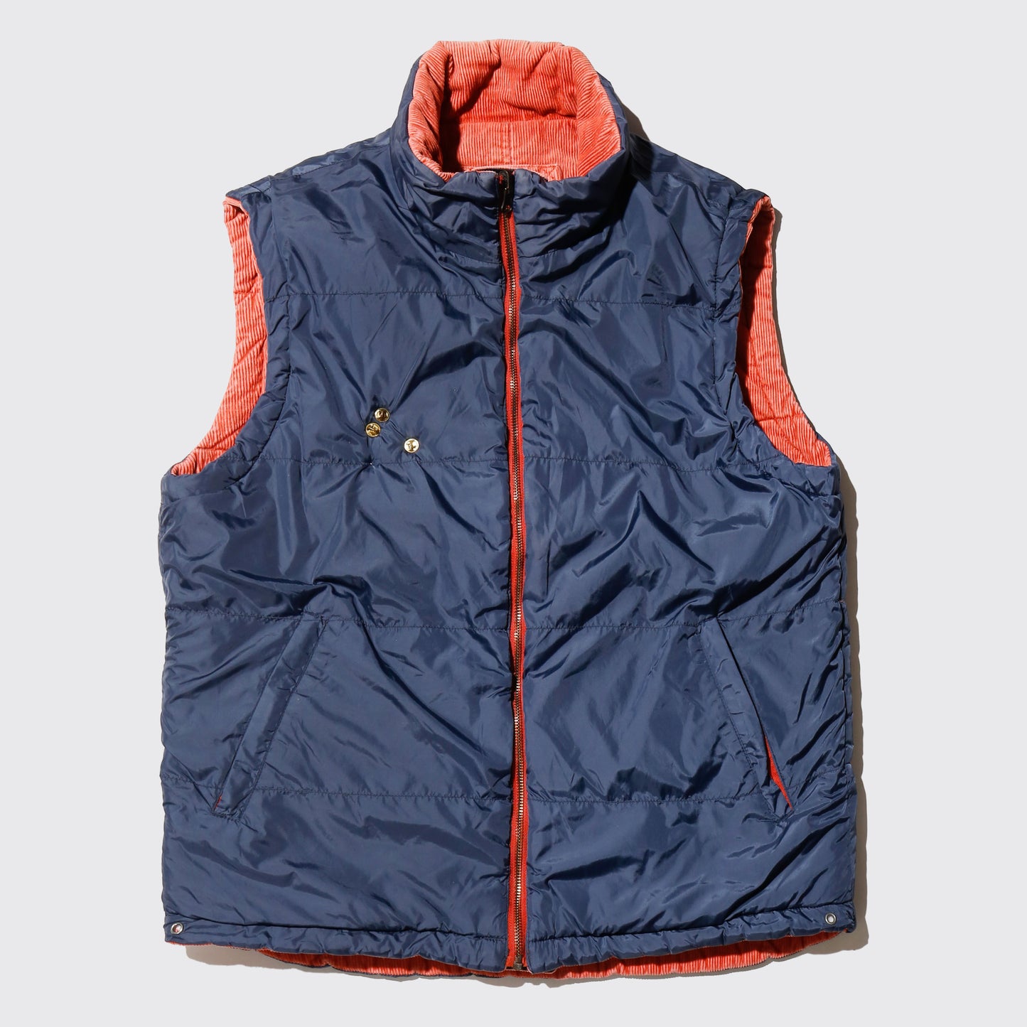 vintage reversible custom padded vest