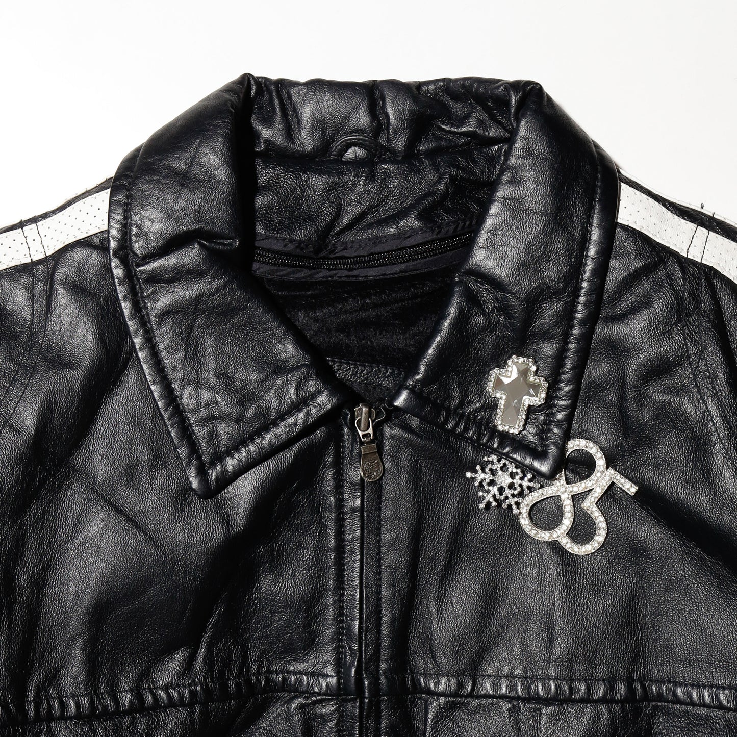 vintage custom line leather jacket