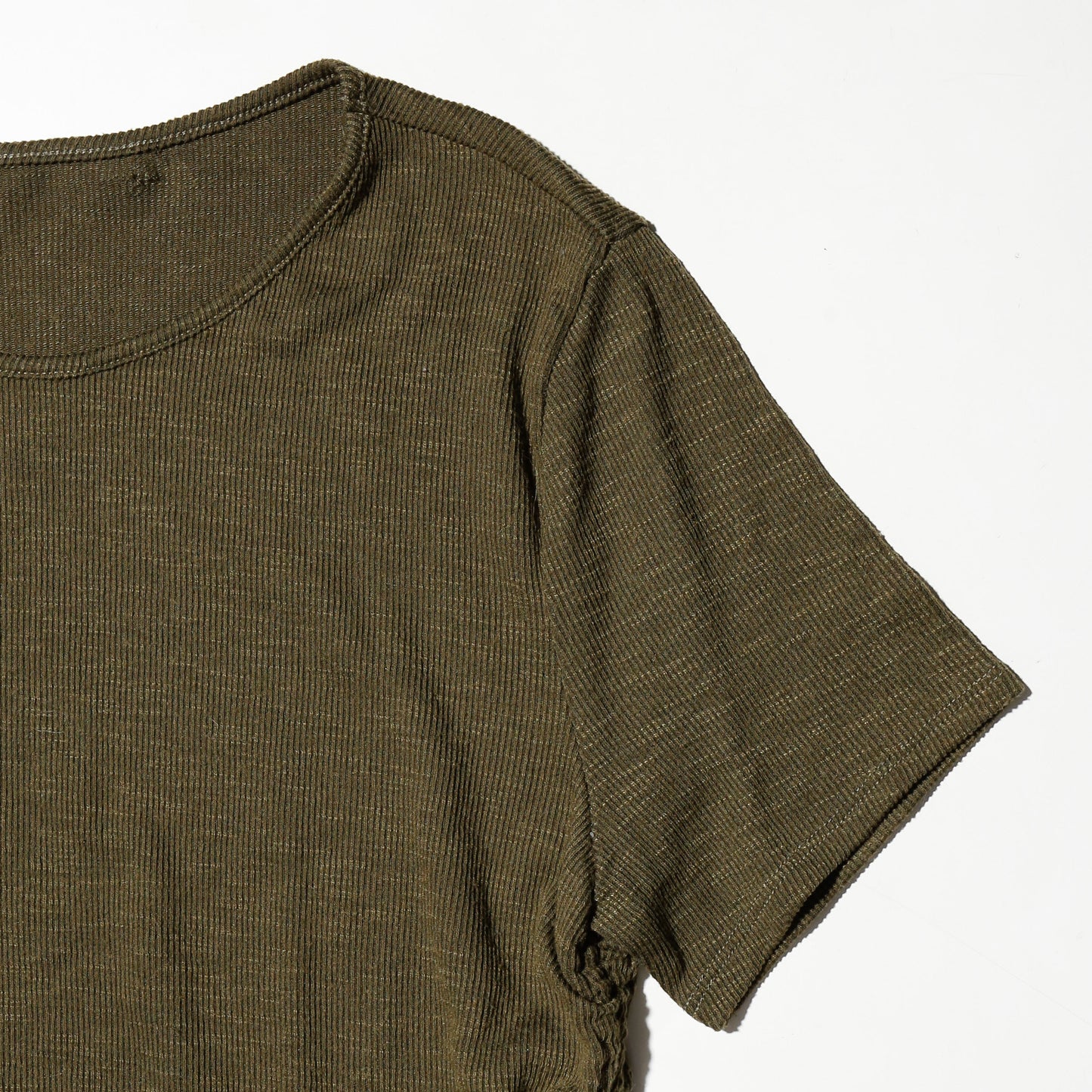 vintage side shirring knit cut sew