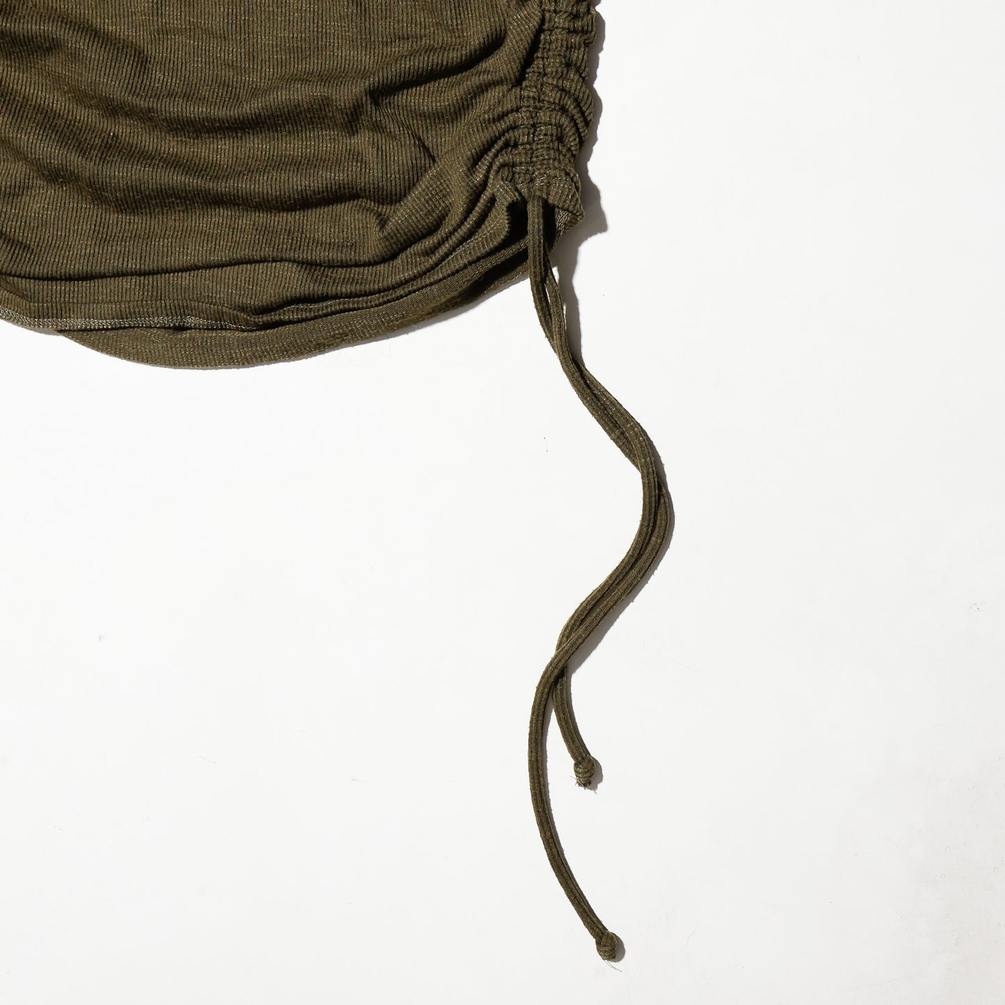 vintage side shirring knit cut sew