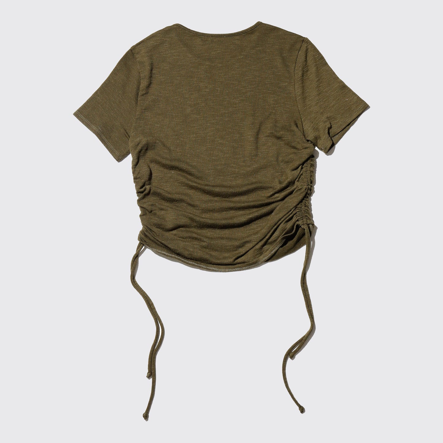 vintage side shirring knit cut sew