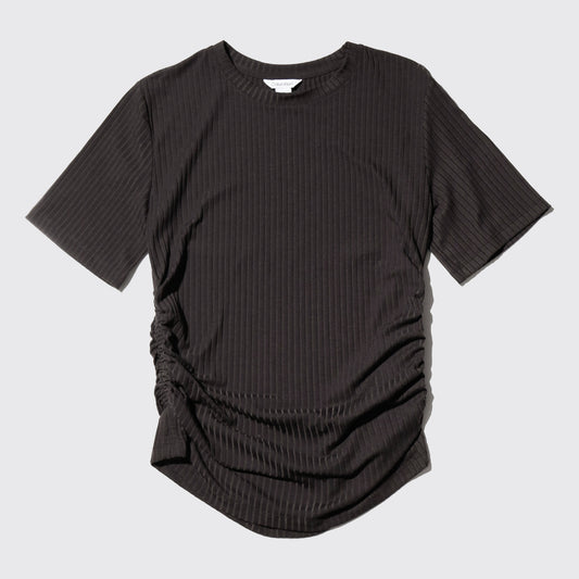 calvin klein side shirring pleats cut sew