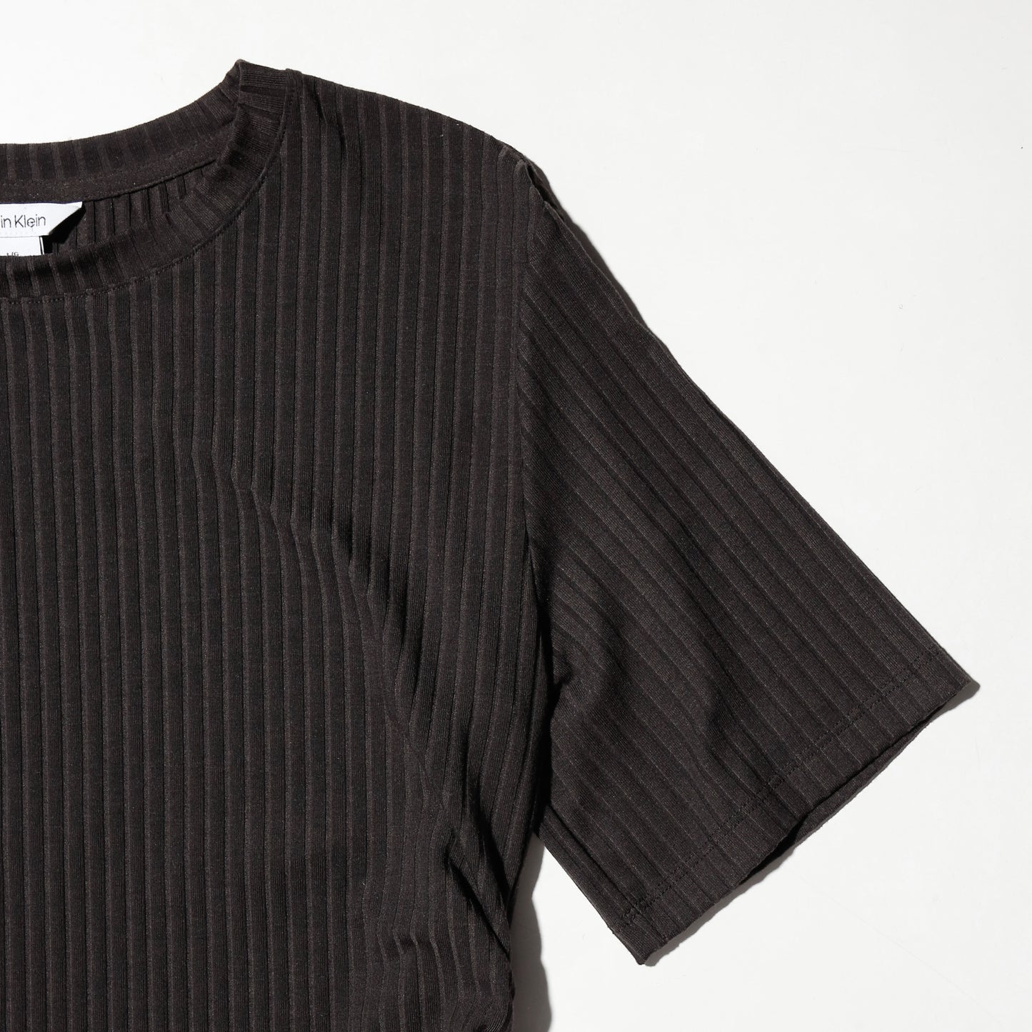 calvin klein side shirring pleats cut sew
