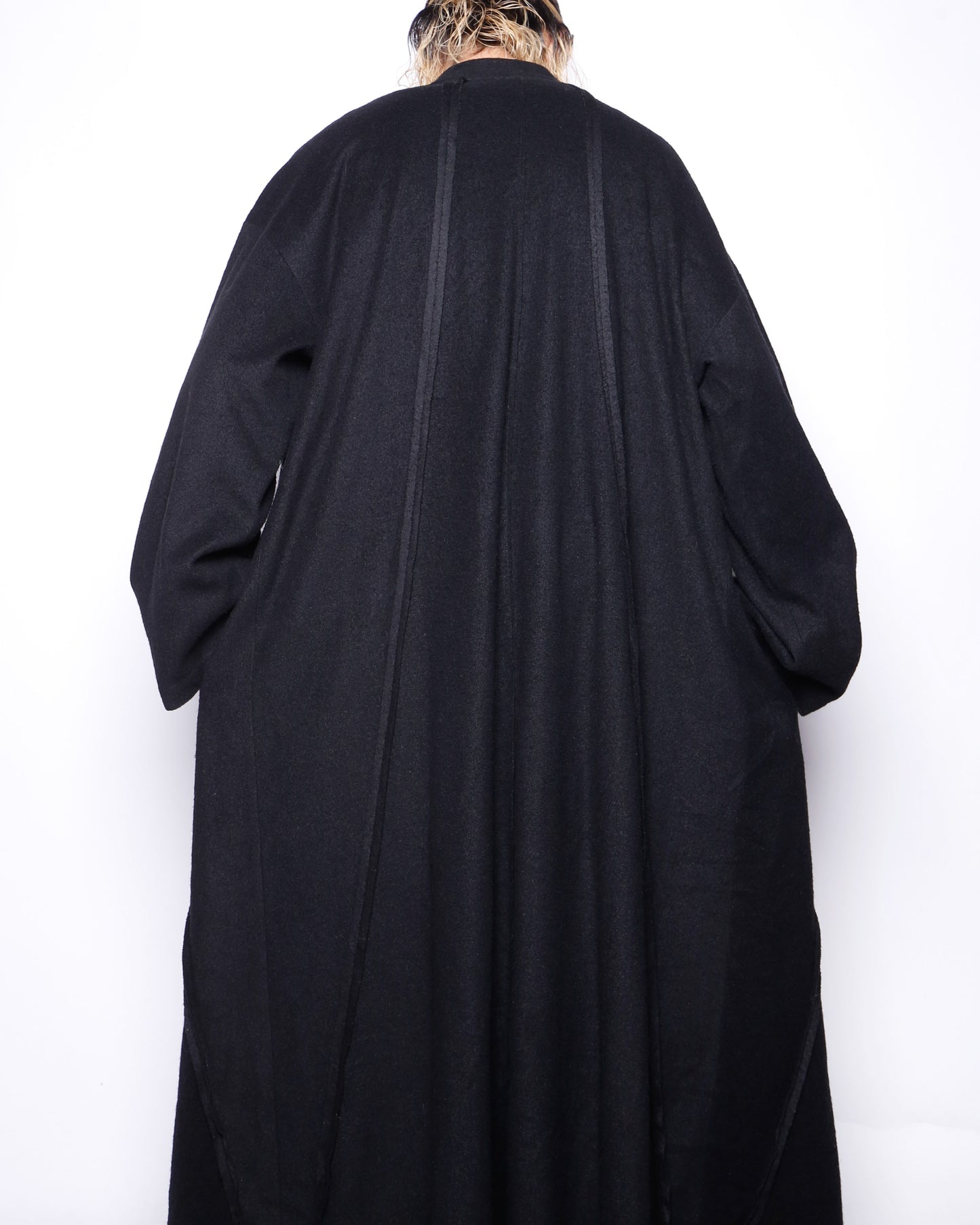 vintage monk felt robe coat