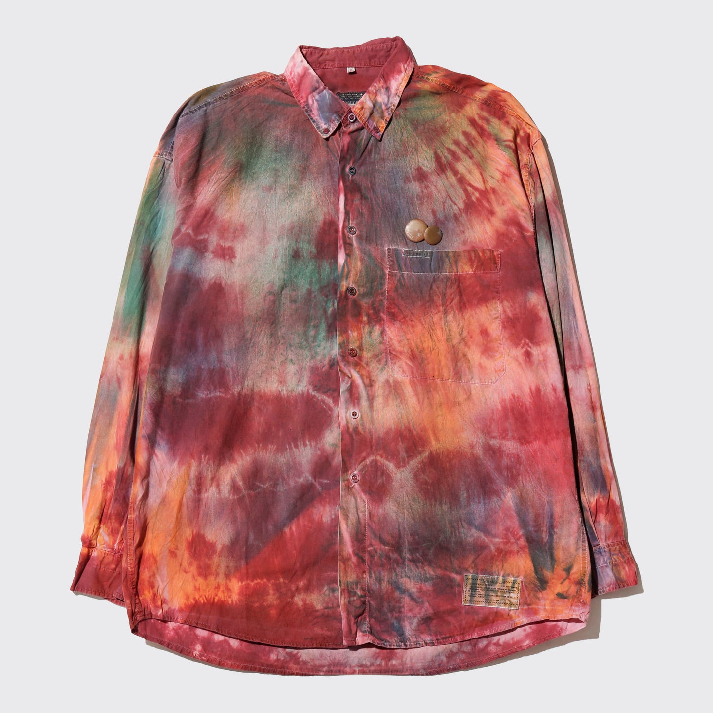 vintage volcano loose shirt, with copper badge