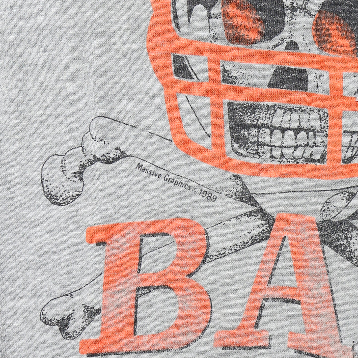 *one-off 1989's tigers "bad to the bone" broken t-shirt