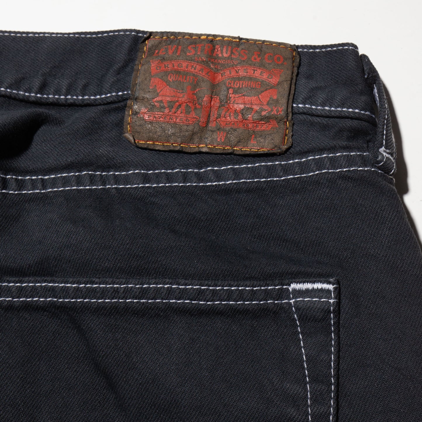 vintage tsugihagi jeans , model-fade