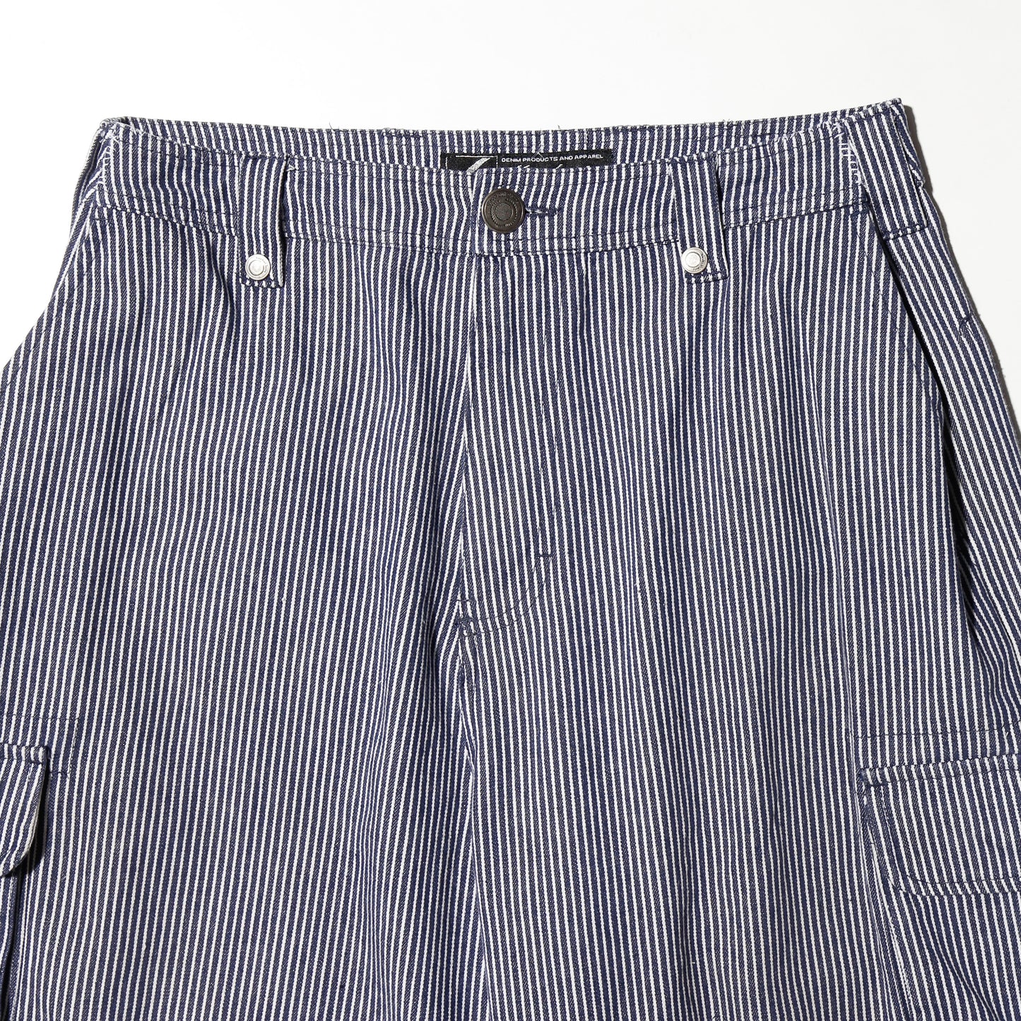 vintage knockout hickory stripe cargo shorts